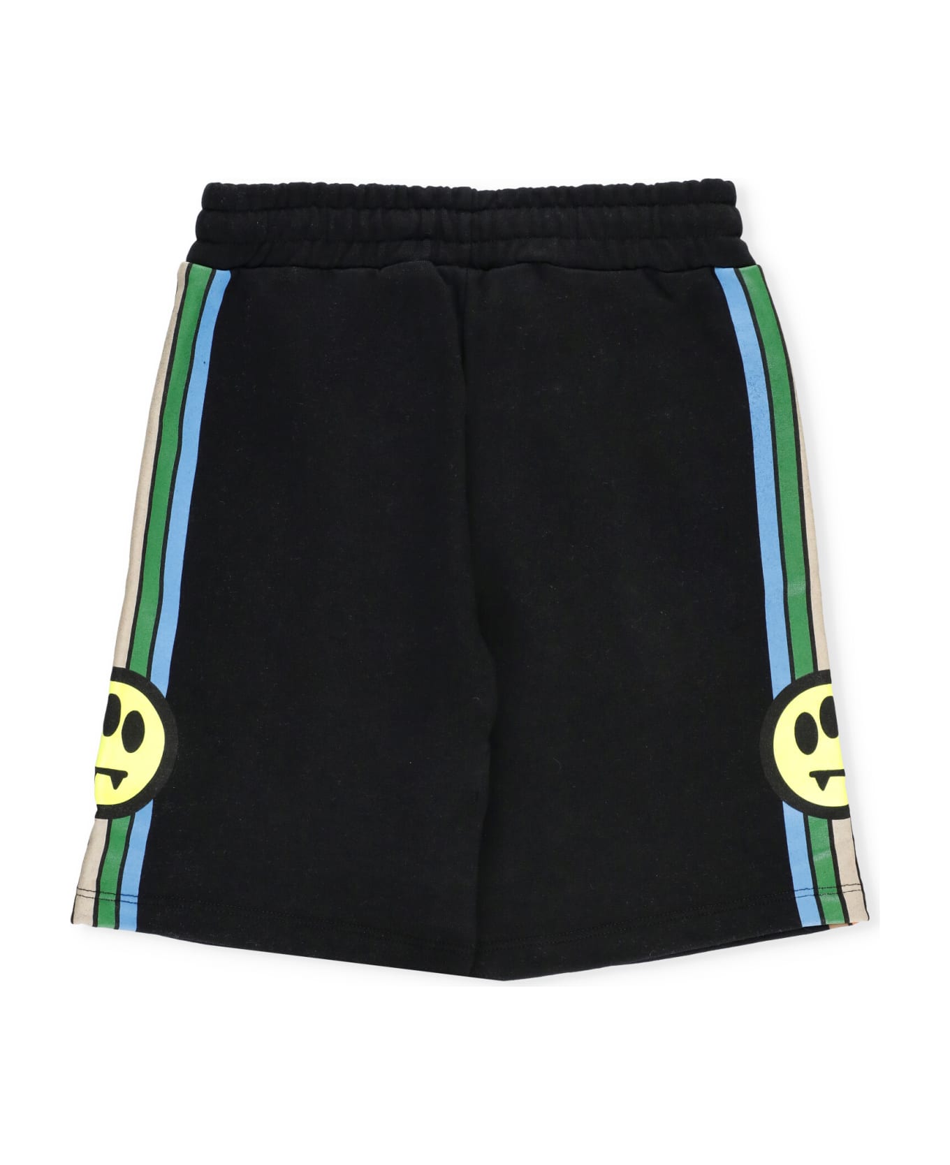 Barrow Cotton Shorts With Logo - Black