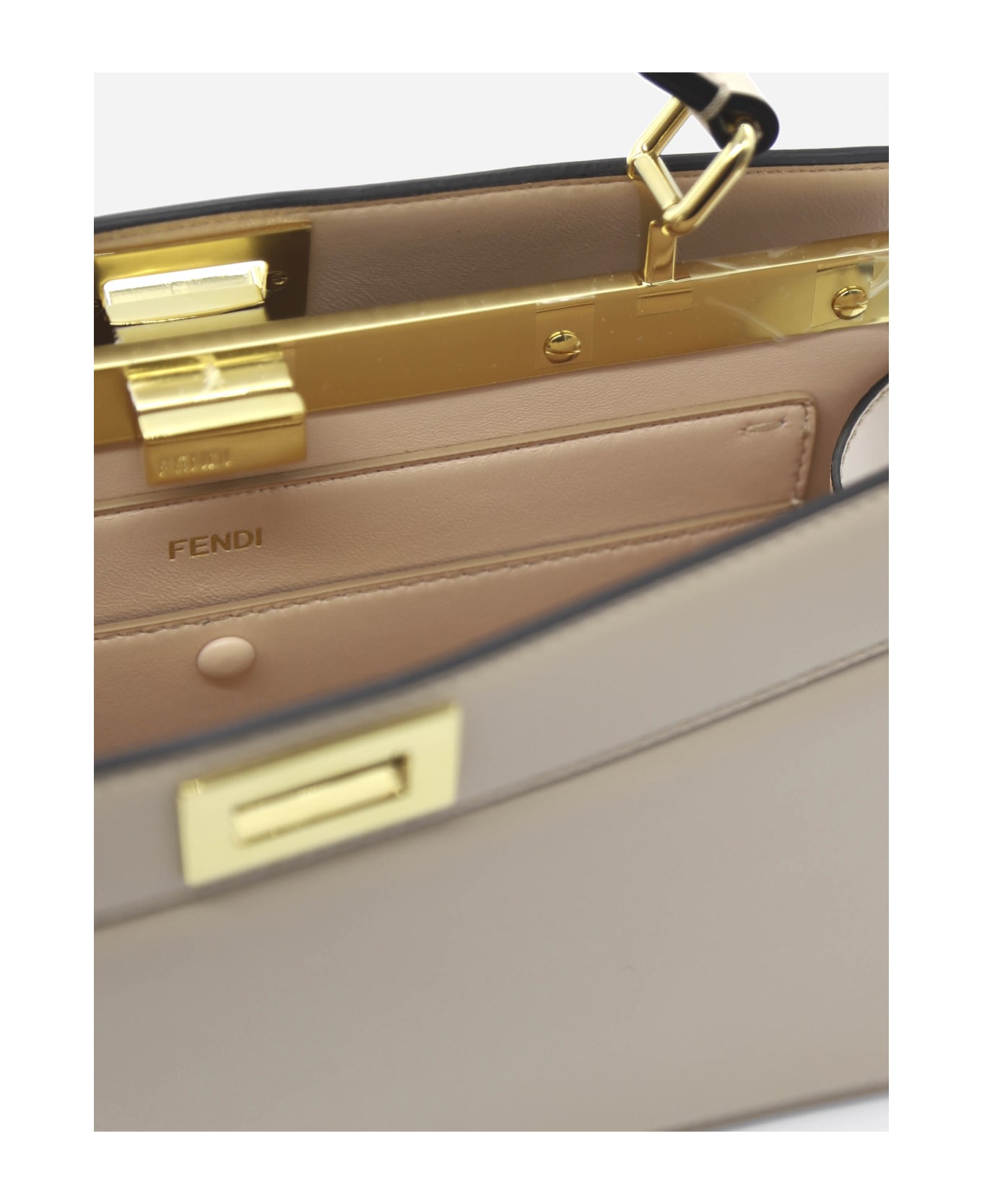 Fendi Peekaboo Iseeu East-west Leather Bag - Poudre
