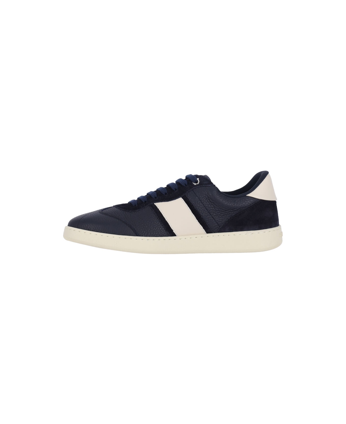 Ferragamo Calf Leather Low-top Sneakers - Blue