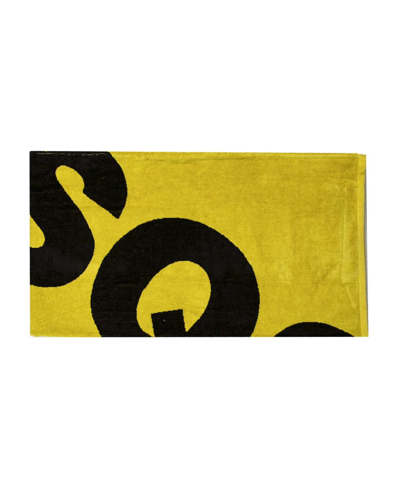 Dsquared2 Logo Cotton Terry Beach Towel - Yellow