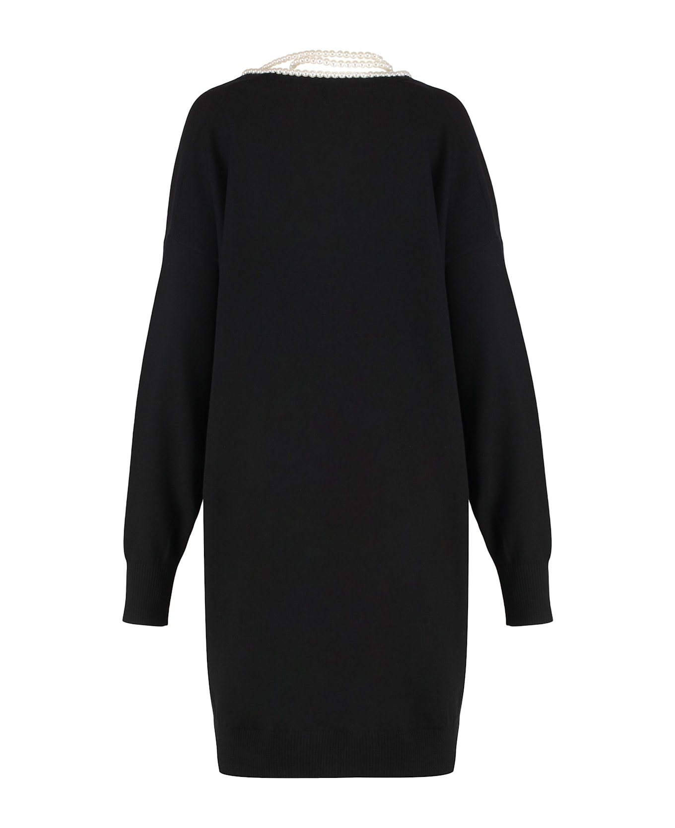 Zimmermann Crush Mini Wool Knit Dress - black