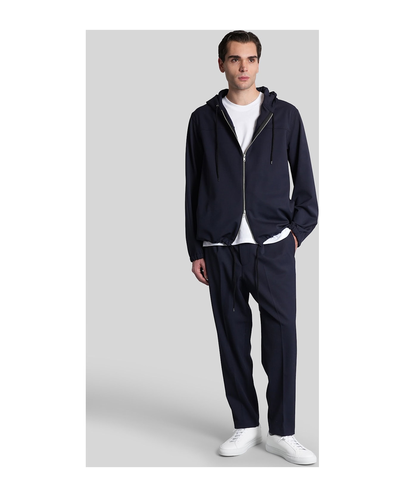 Mauro Grifoni Casual Jacket In Blue Polyester - blue