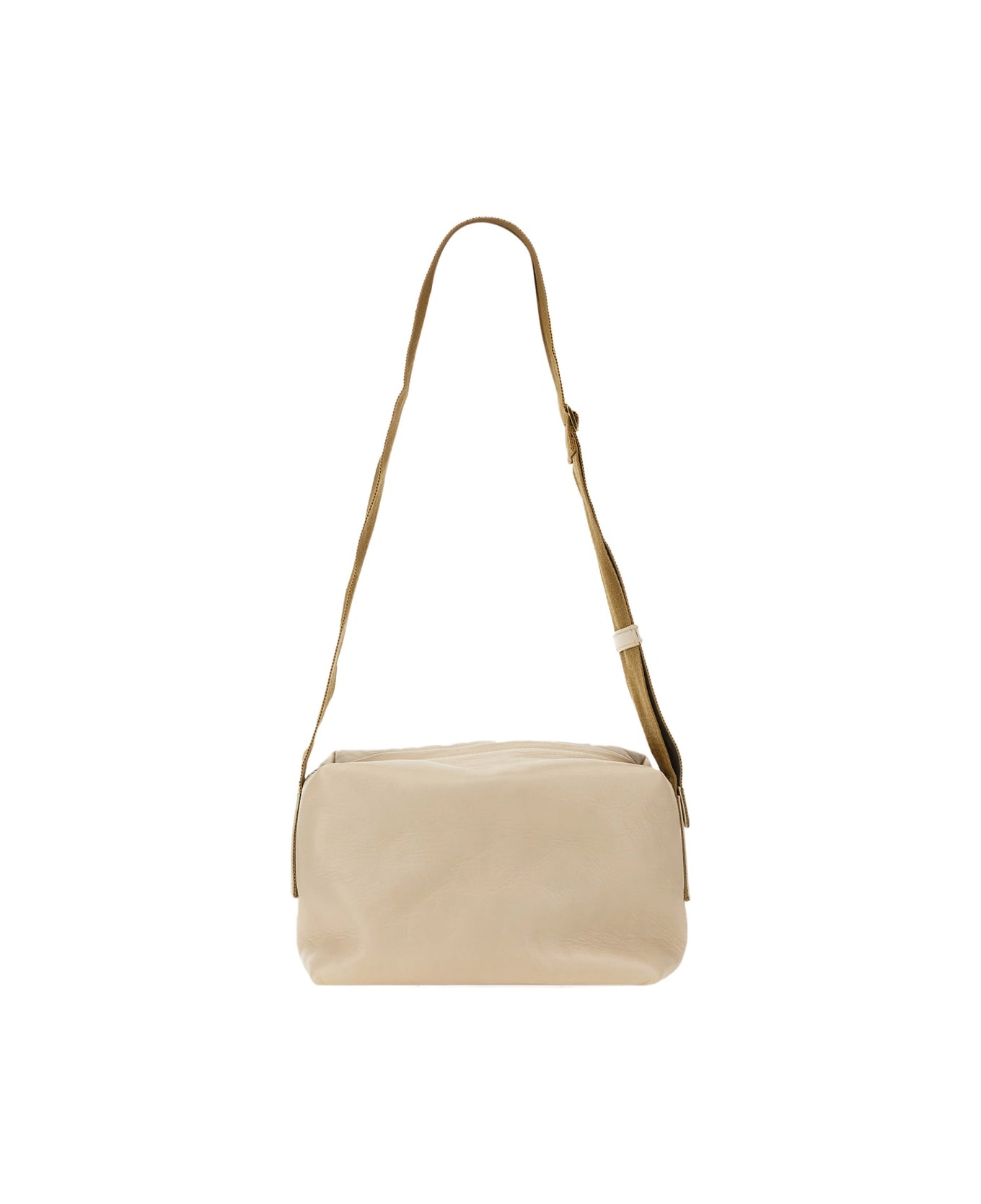 Uma Wang Leather Shoulder Bag - WHITE