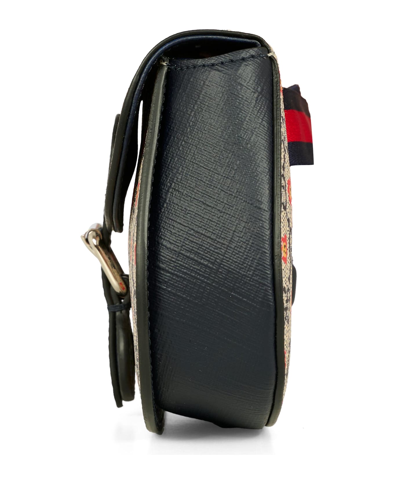 Gucci Blue Pouch For Girl With Flowers - Pink