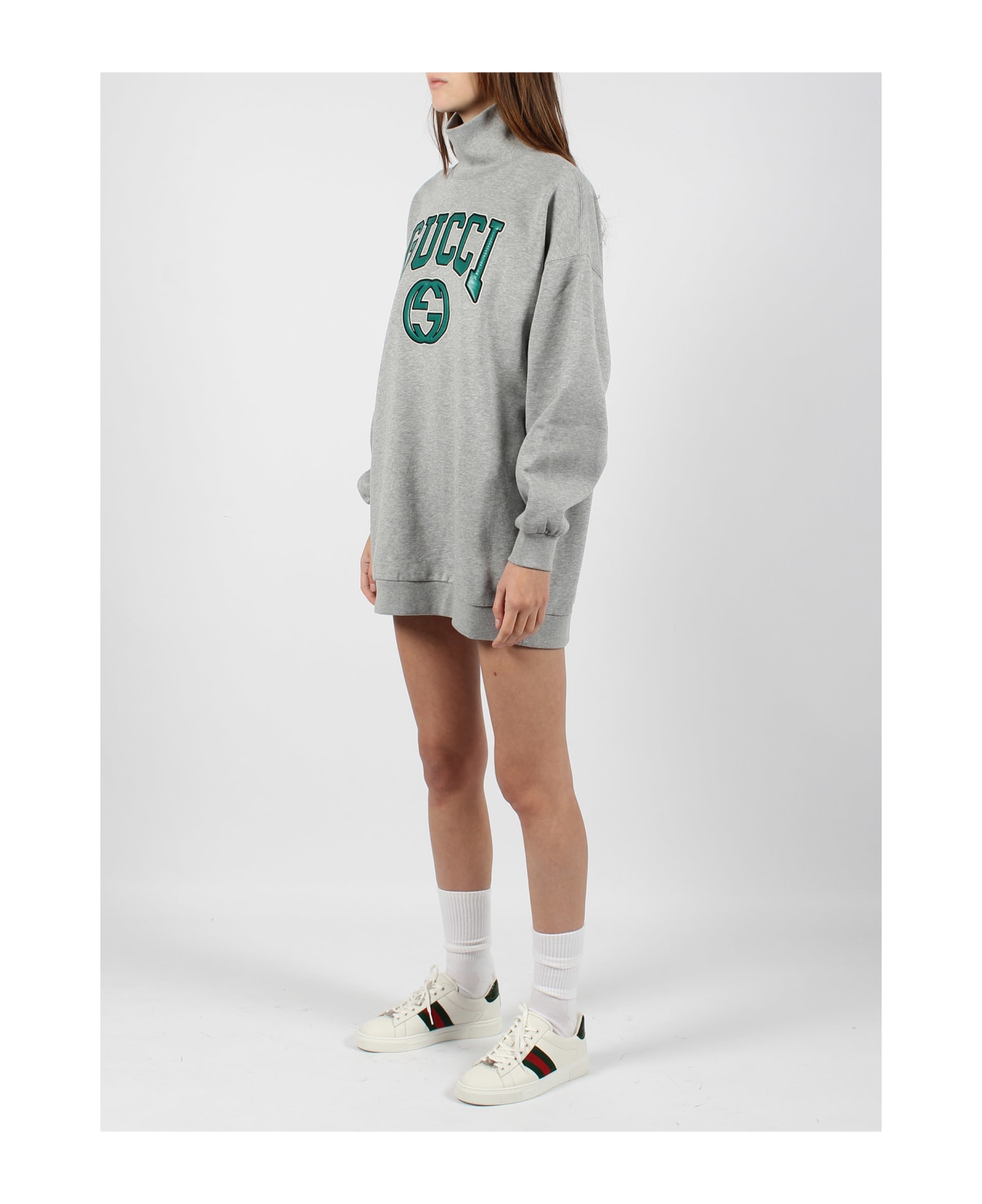 Gucci Embroidery Jersey Sweatshirt - Grey