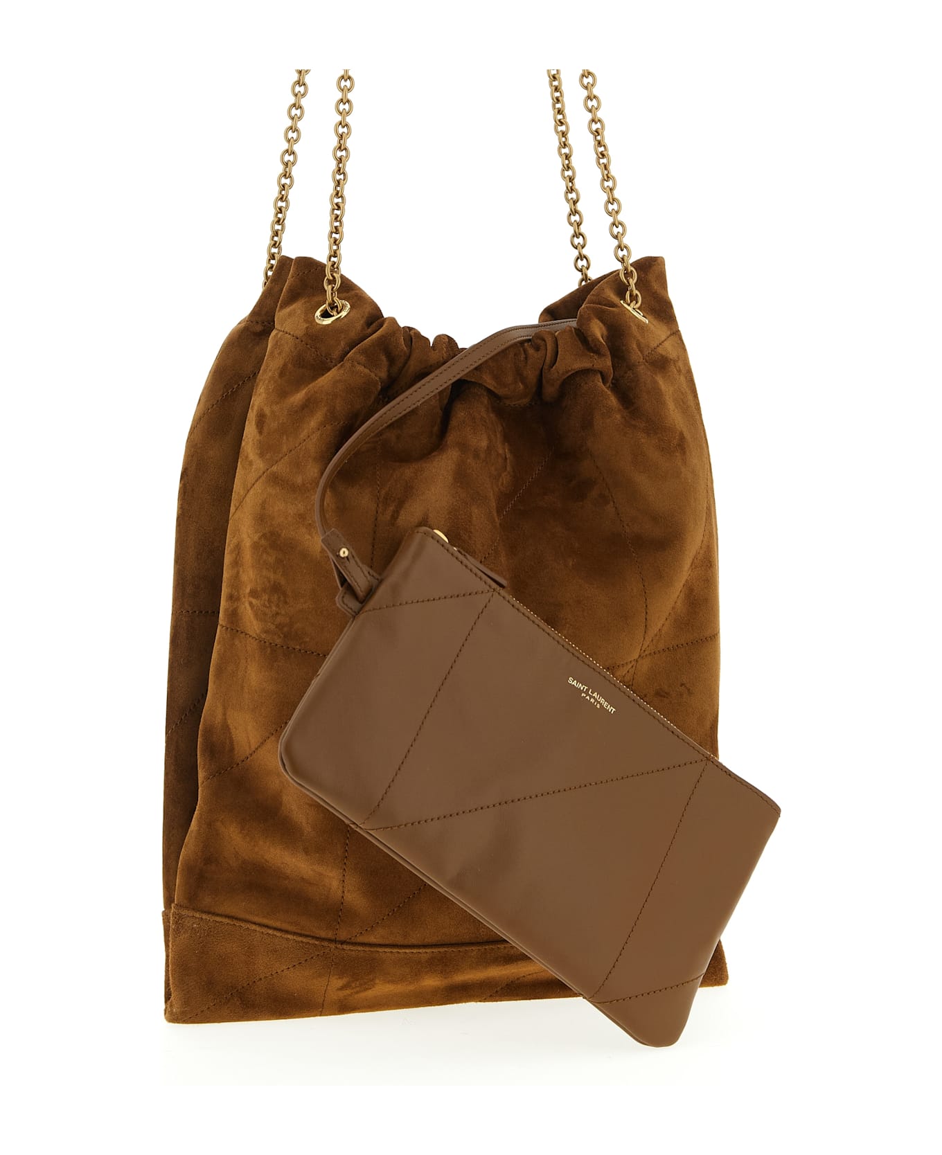 Saint Laurent 'jamie' Small Crossbody Bag - Brown