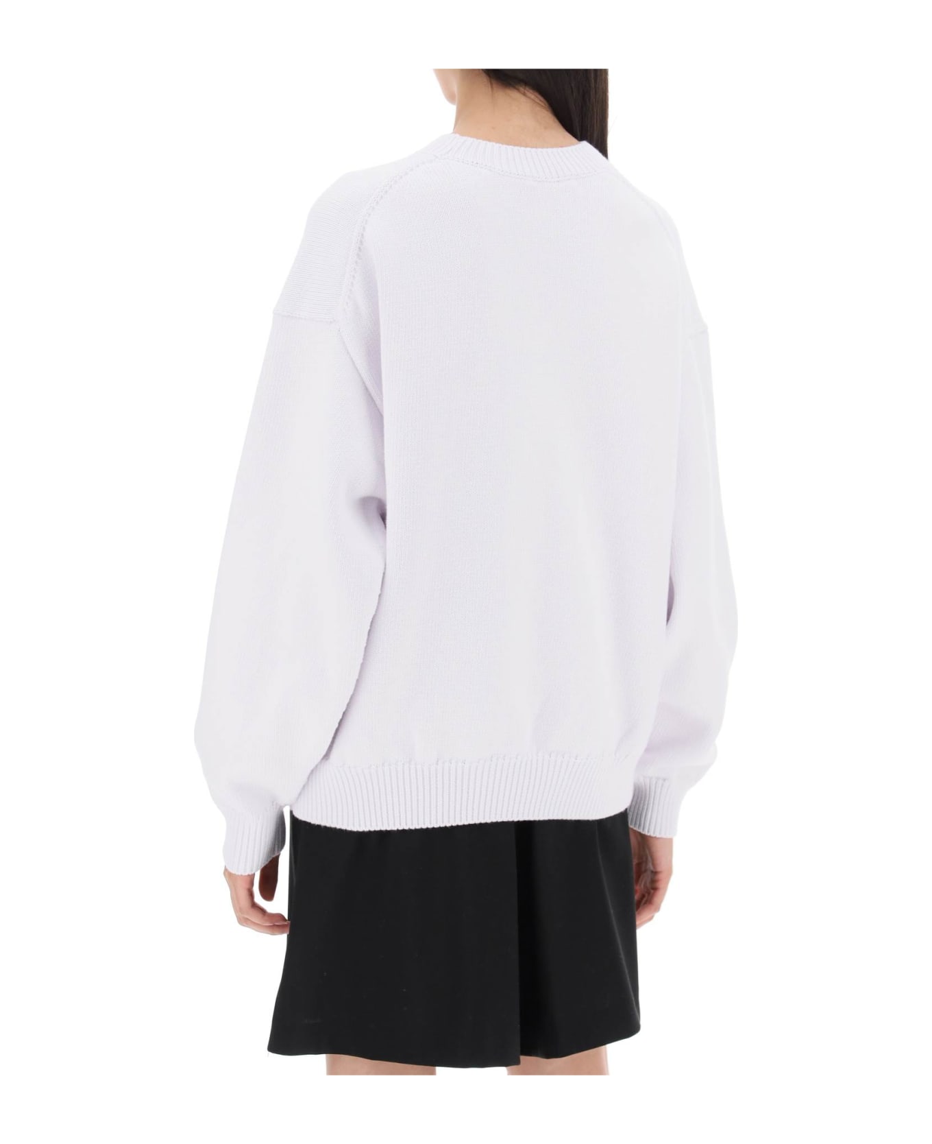 Alexander Wang Ny Empire State Logo Cotton Sweater - WHITE (White)