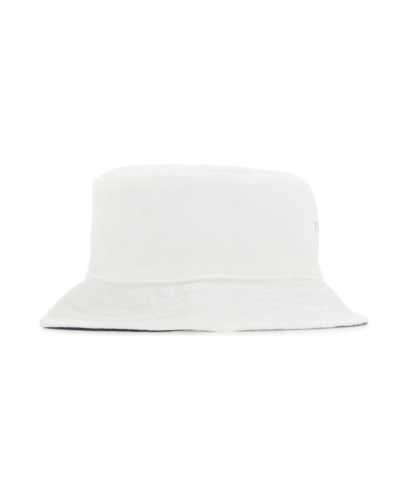 Fred Perry White Terry Fabric Hat - 303