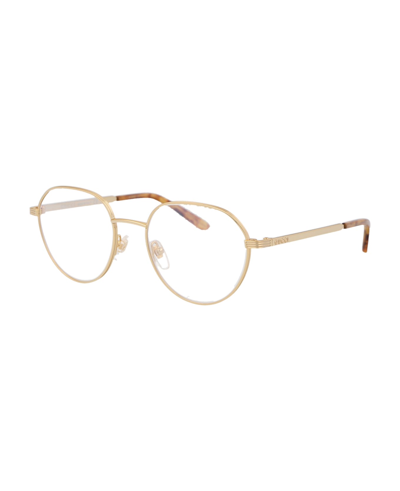 Gucci Eyewear Gg1458o Glasses - 002 GOLD GOLD TRANSPARENT