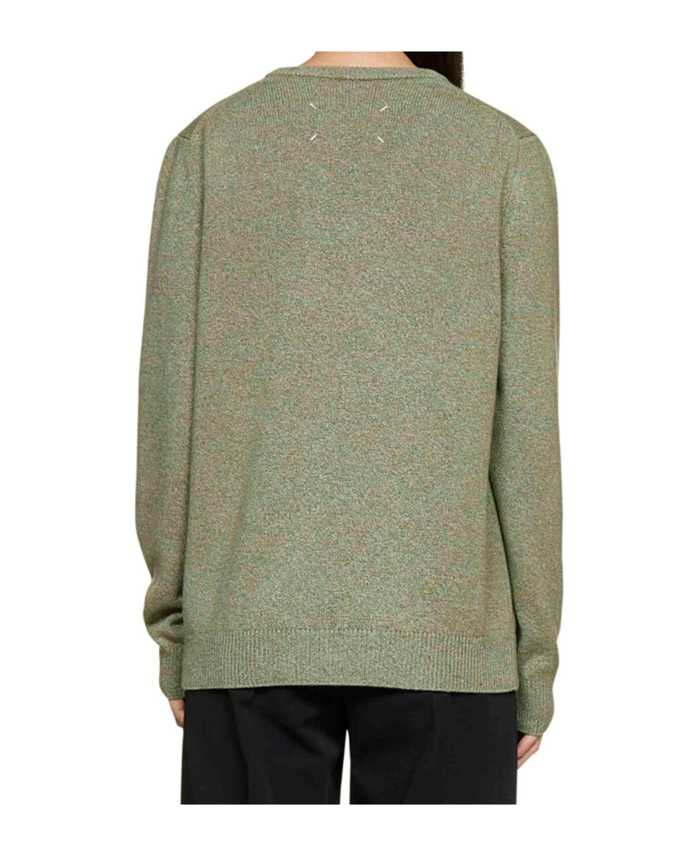 Maison Margiela Wool And Cashmere Sweater - Green ニットウェア