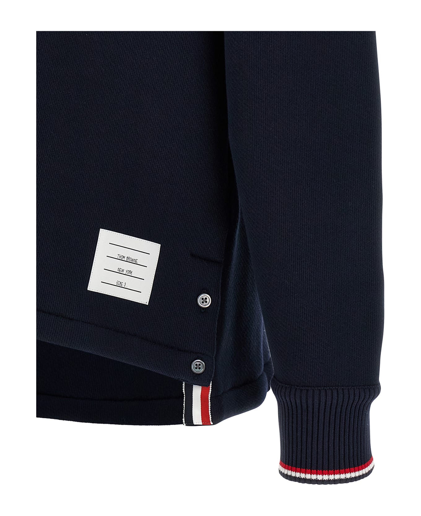 Thom Browne Rwb Tape Hoodie - Blue