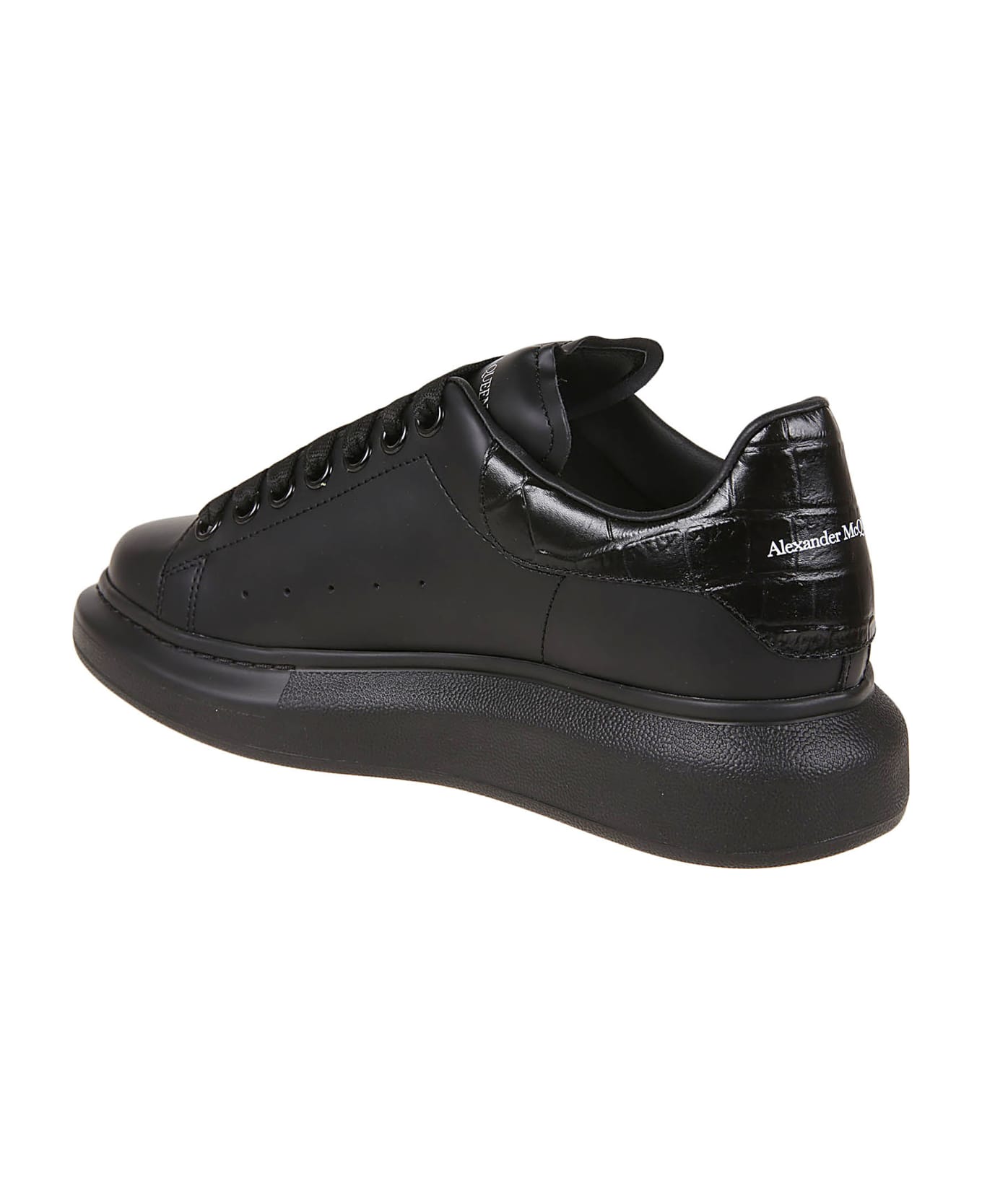 Alexander McQueen Sneaker Oversize Pelle - Black