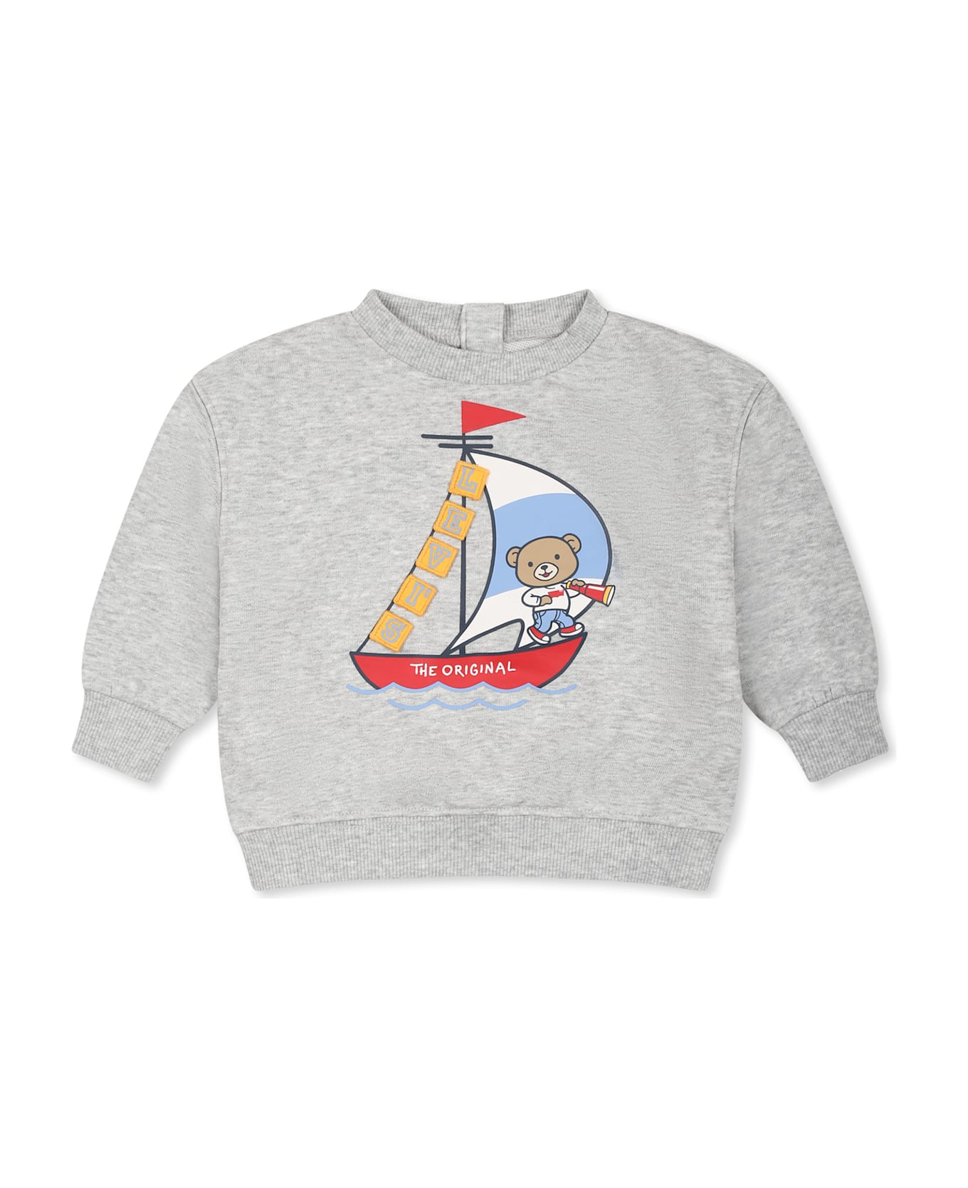 Levi
s Grey Sweatshirt For Baby Boy With Bear - Grey