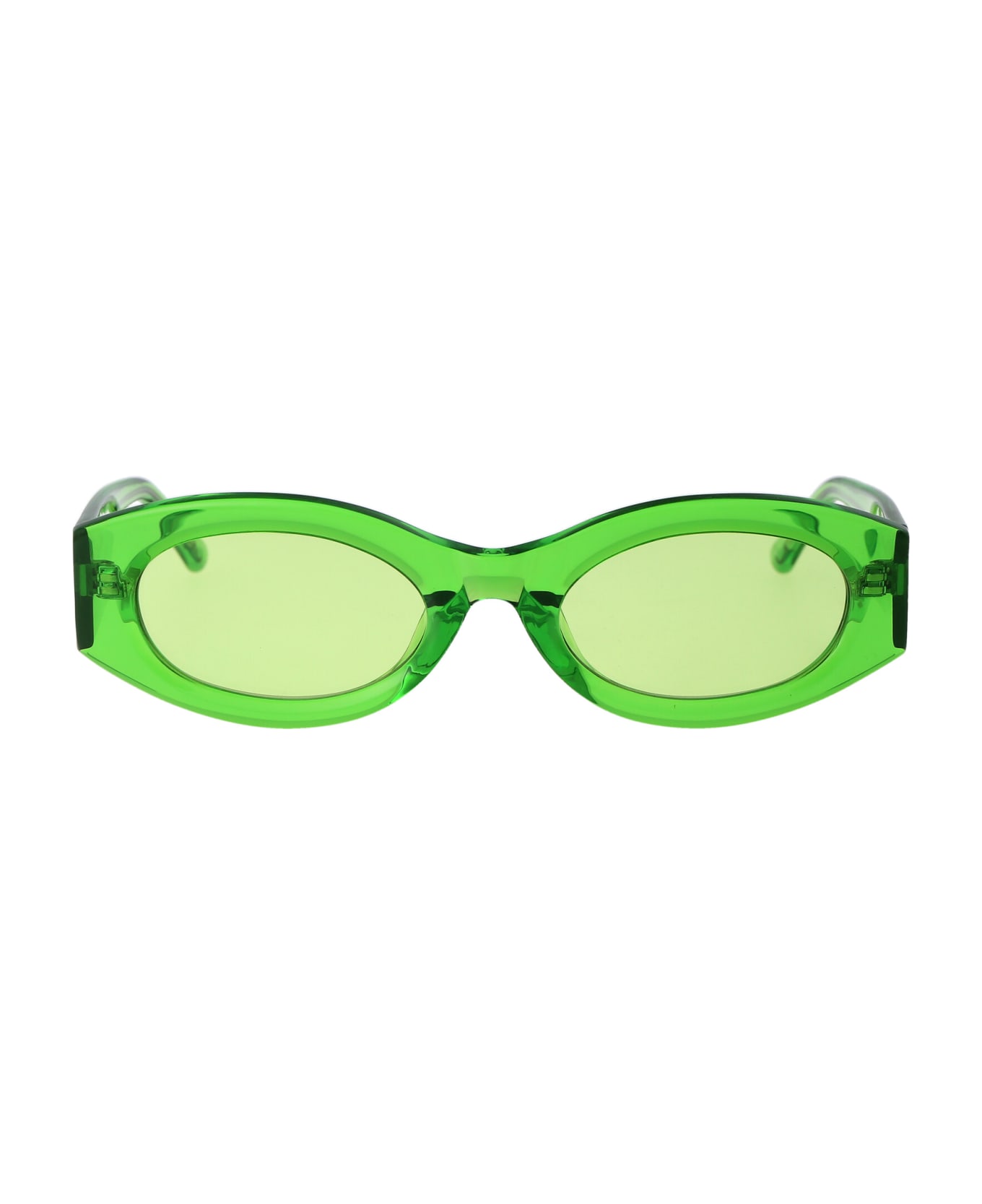 The Attico Berta Sunglasses - 06 GREEN SILVER GREEN