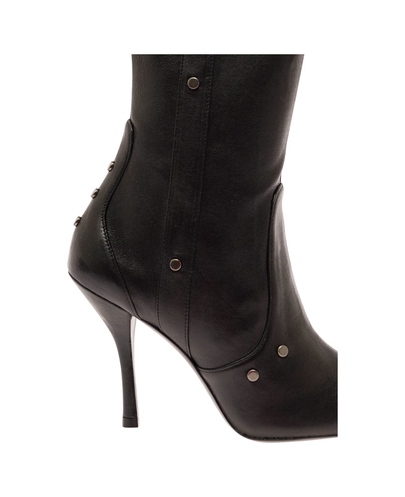 Stuart Weitzman Black Over-the-knee Boots With Buckle Detail In Smooth Leather Woman - Black