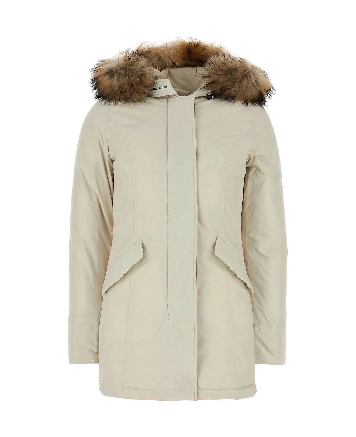 Woolrich Ivory Polyester Luxury Arctic Down Jacket - Milky Cream