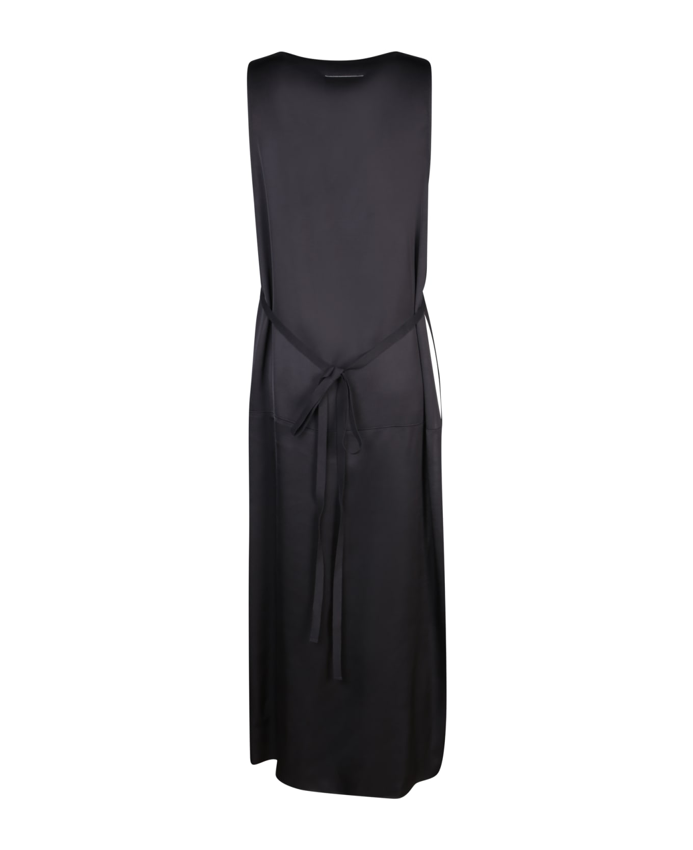 MM6 Maison Margiela Side-slit Sleeveless Midi Dress - Black ワンピース＆ドレス