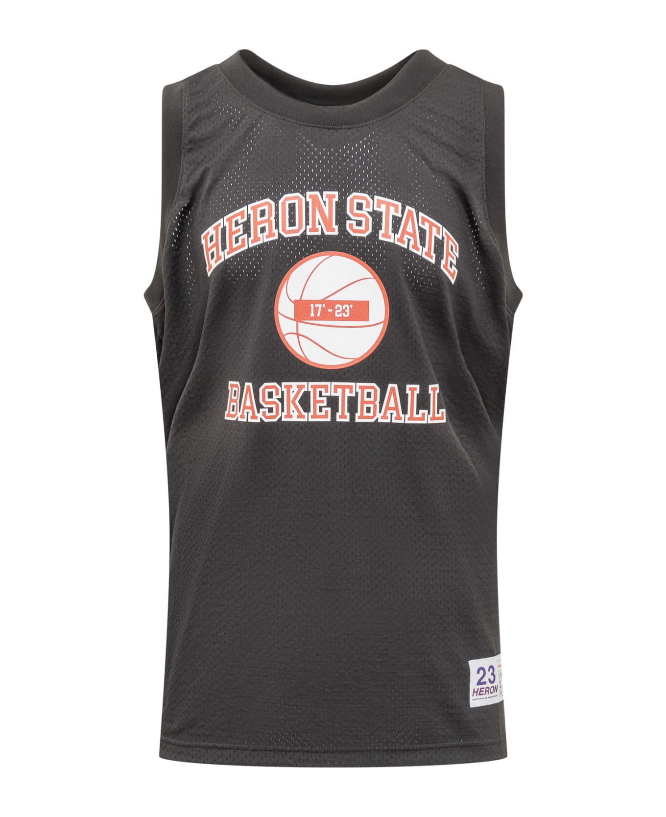 HERON PRESTON Basketball Singlet - BLACK RED