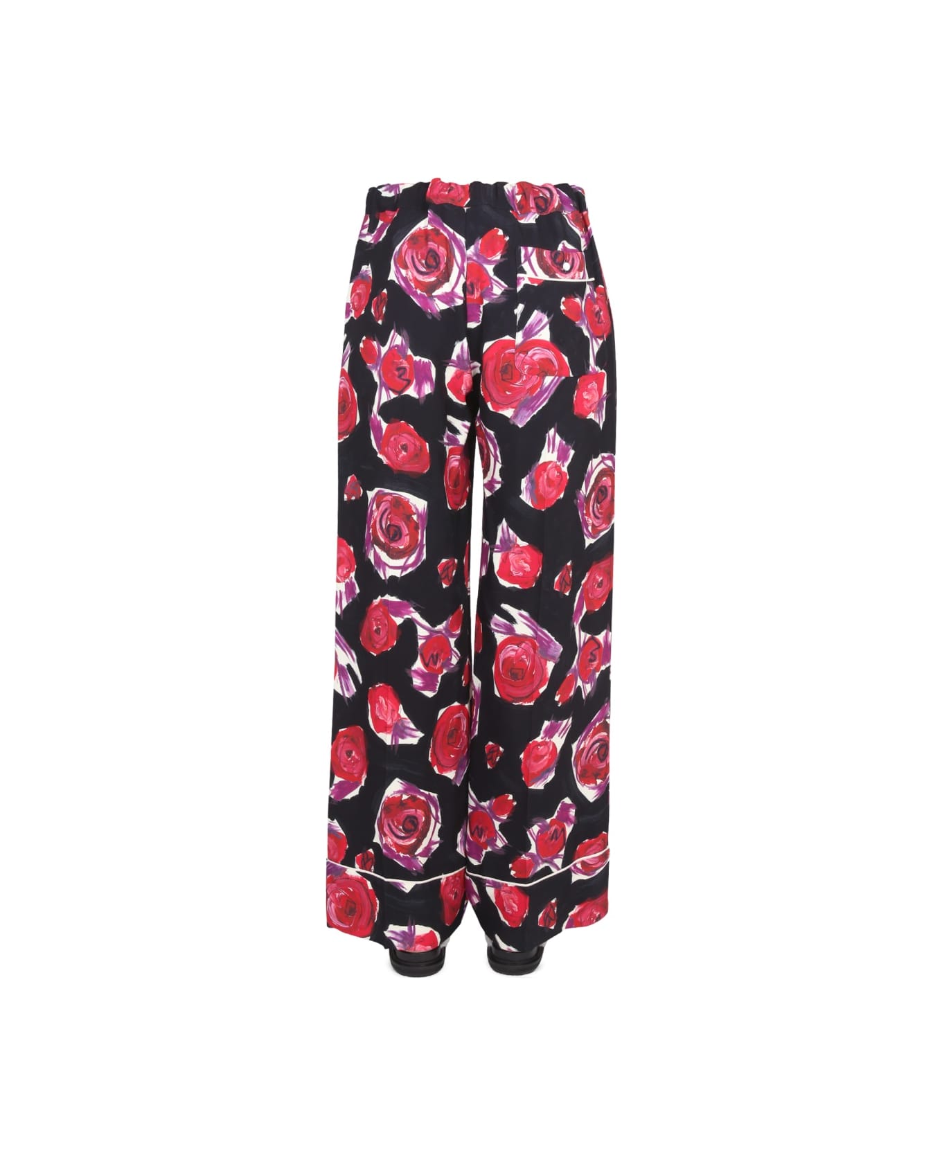 Marni Pijama Pants With Floral Pattern - MULTICOLOUR