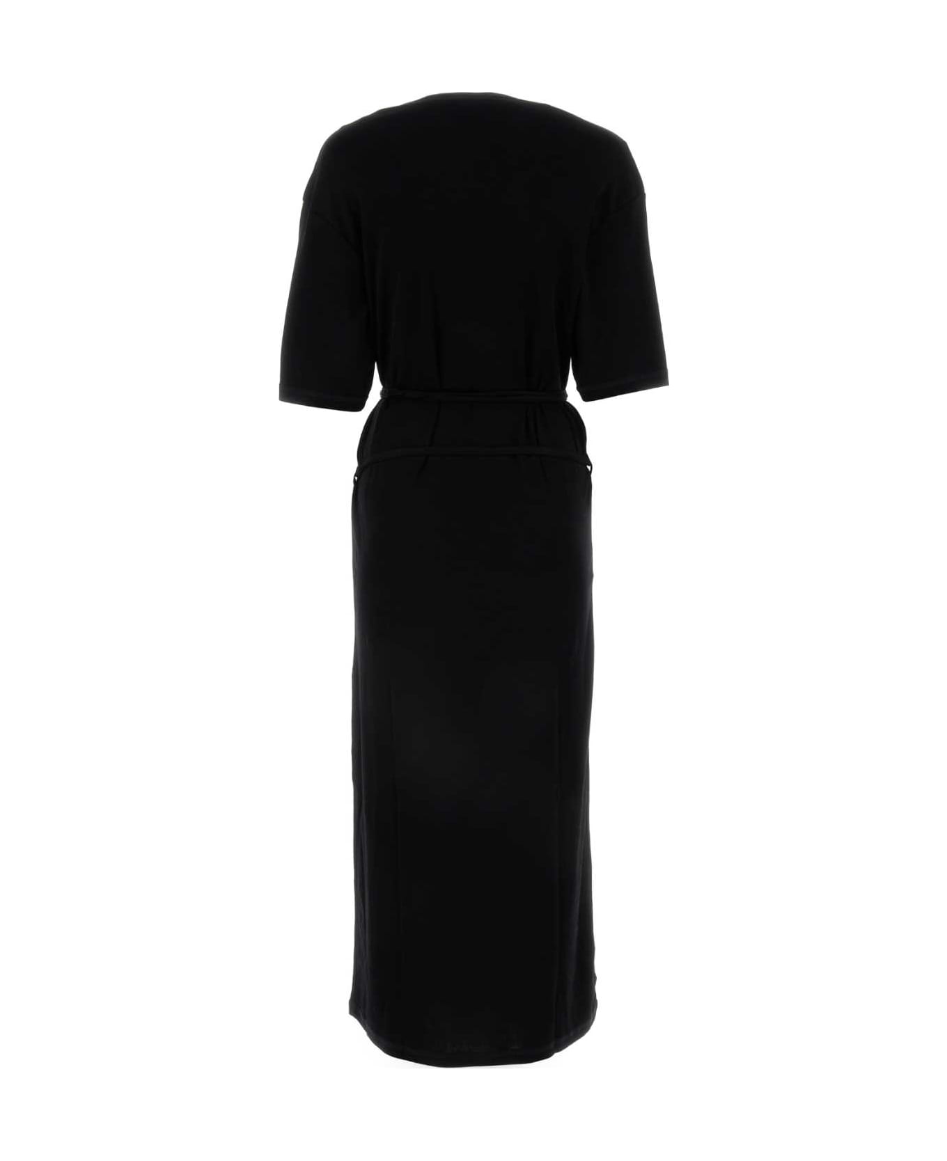Lemaire Black Jersey Dress - BLACK