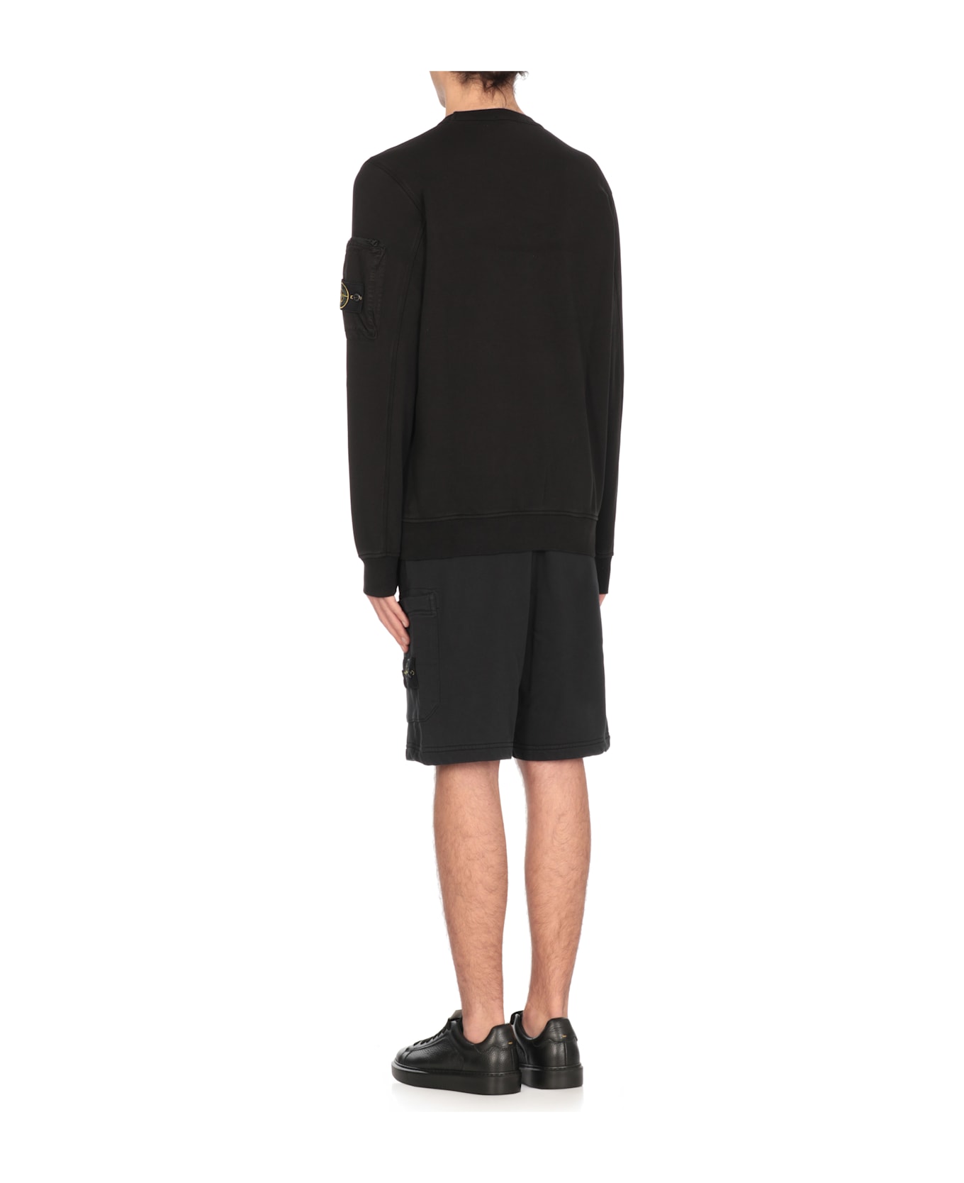 Stone Island Sweatshirt With Logo - Nero