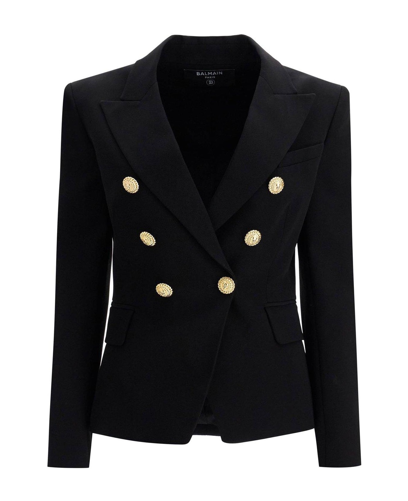 Balmain Double Breasted Blazer - Black