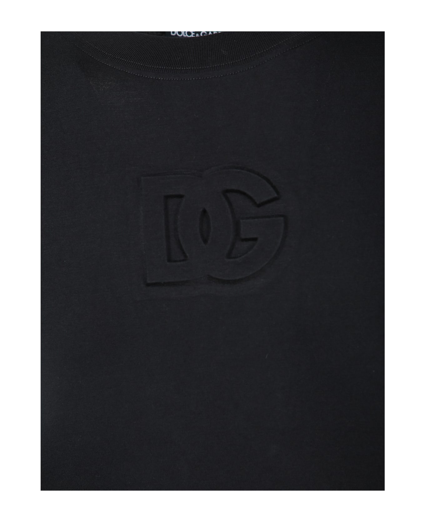 Dolce 
Gabbana Dg Logo Black T-shirt - Black