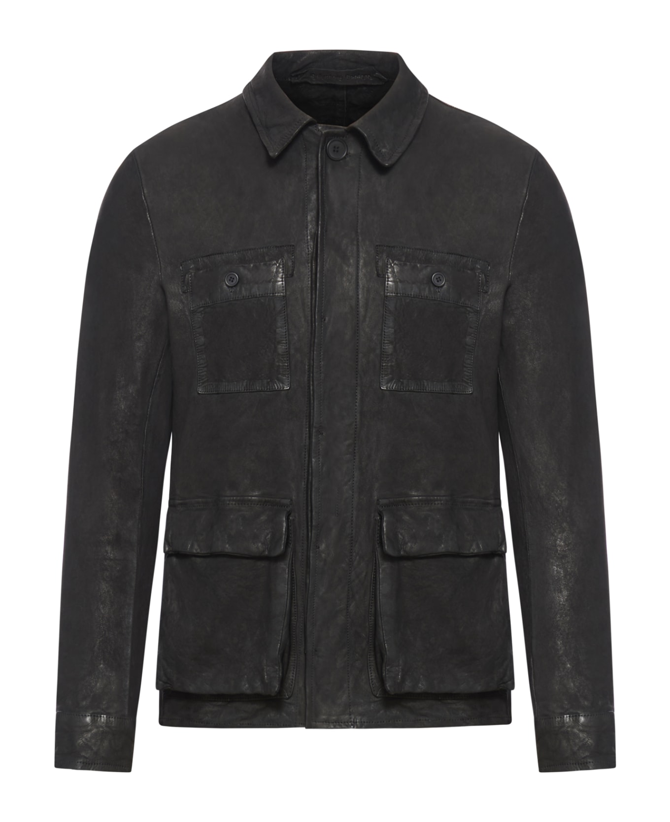 Salvatore Santoro Leather Jacket - Black