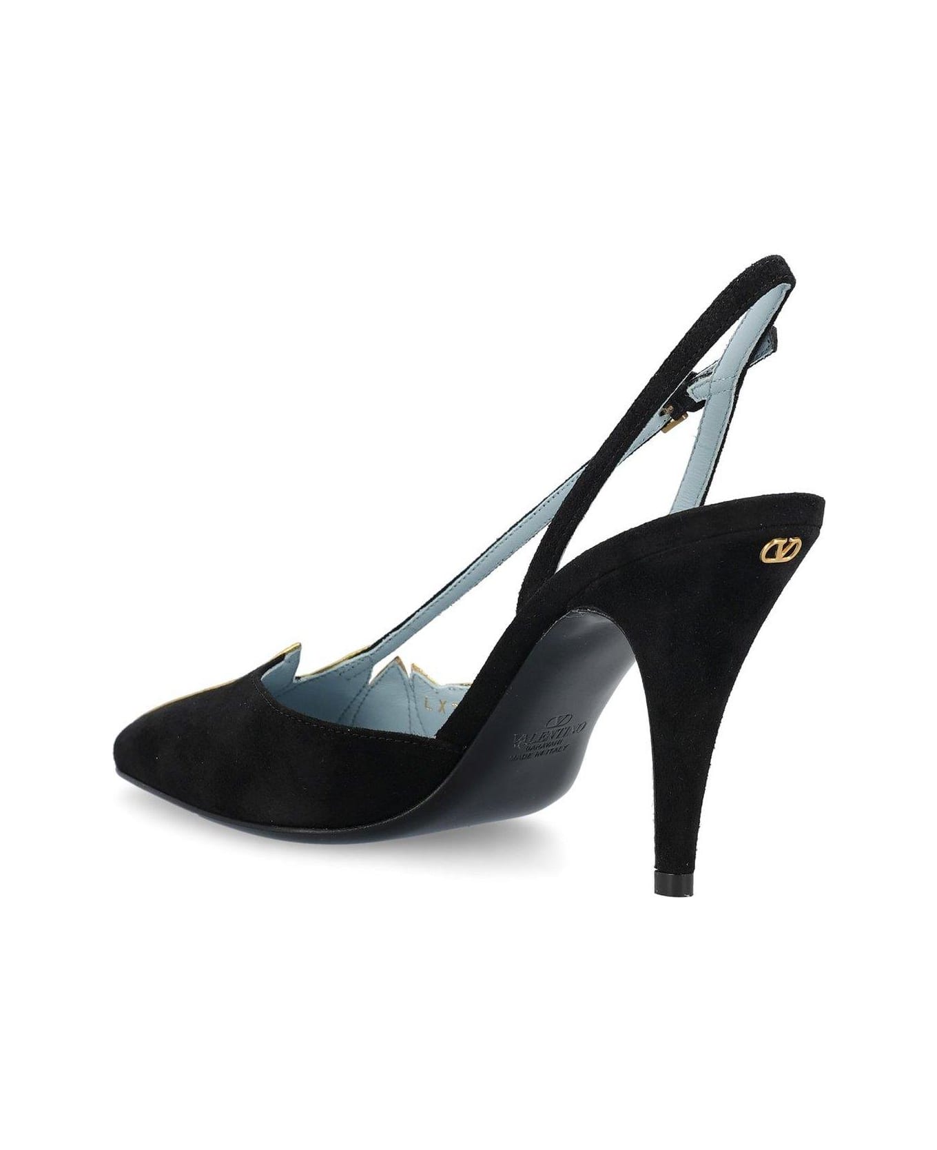 Valentino Garavani Foliefoliage Color-block Pumps - NERO/OLD	GOLD