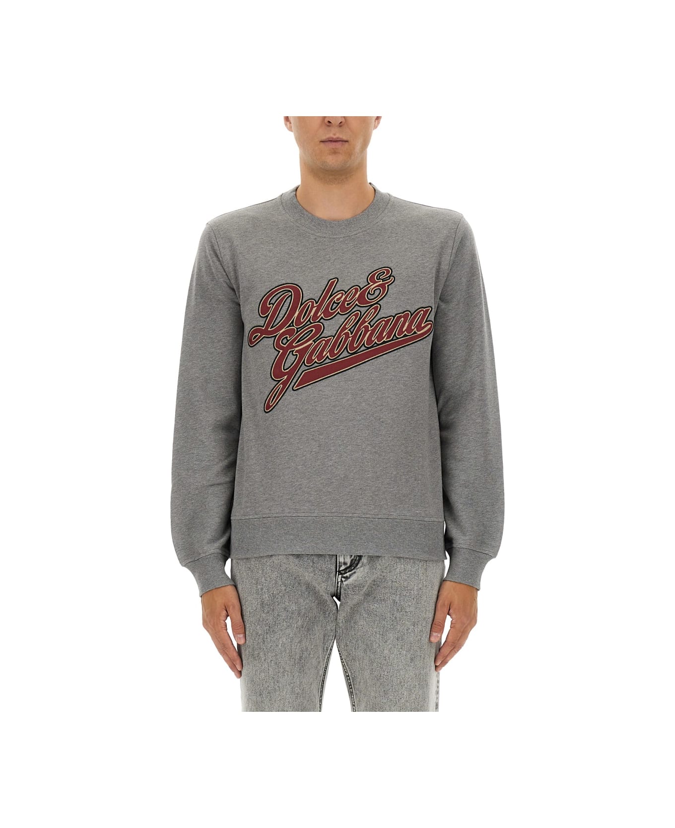 Dolce 
Gabbana Jersey With Embroidery - GREY