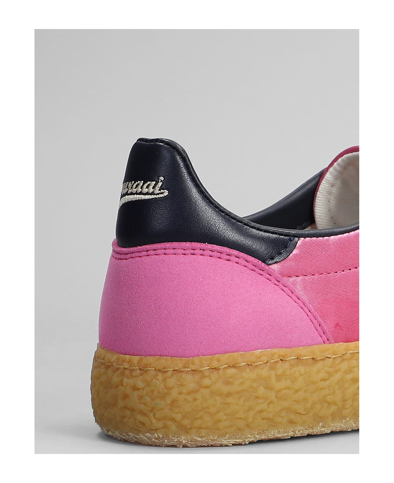 Puraai Wild Strawberry Sneakers In Fuxia Suede And Fabric - fuxia
