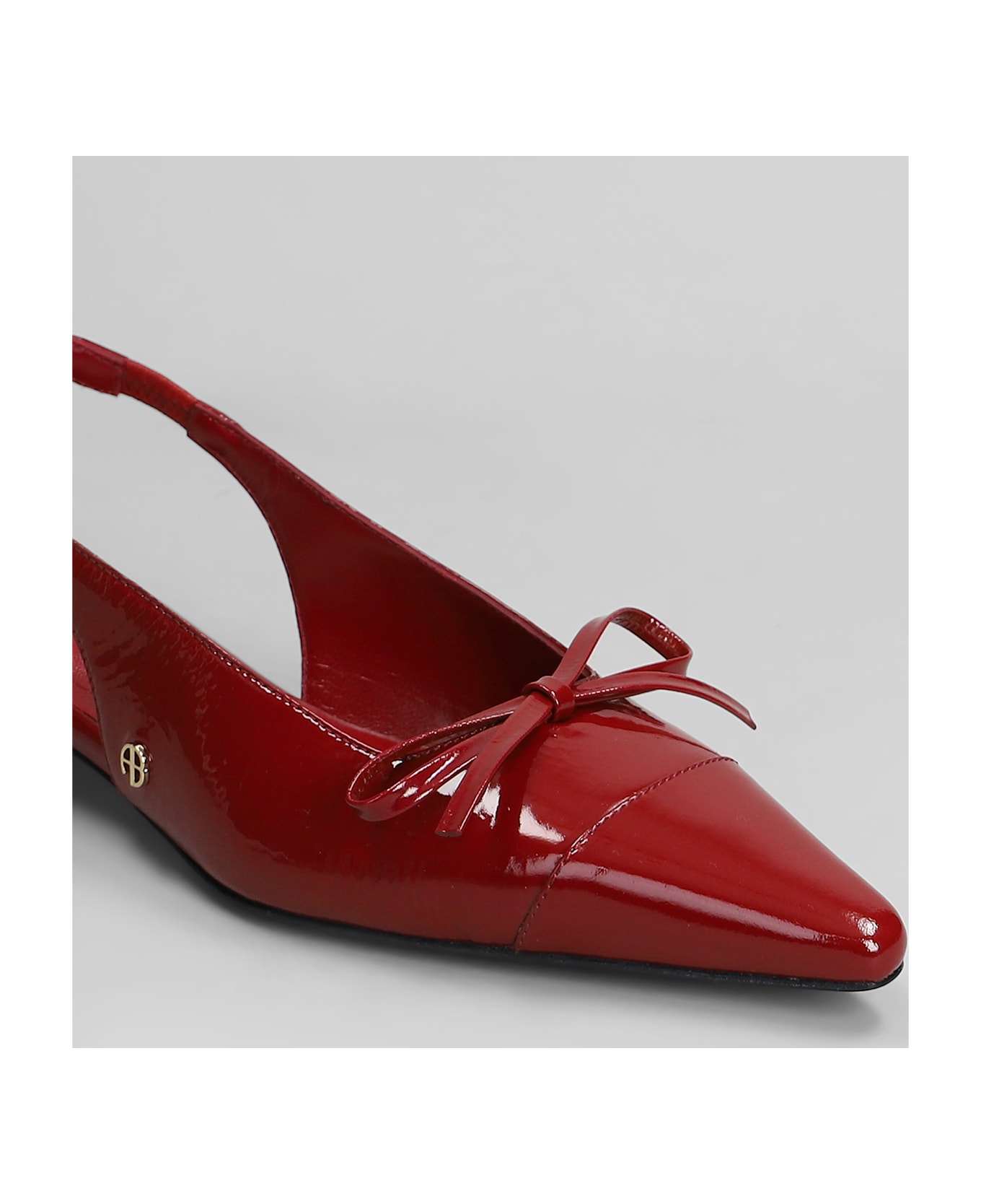 Anine Bing Zoey Pumps In Red Leather - red