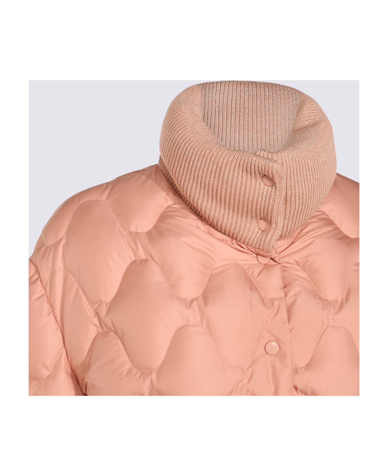 Fabiana Filippi Pink Down Jacket - ROSA CRETA