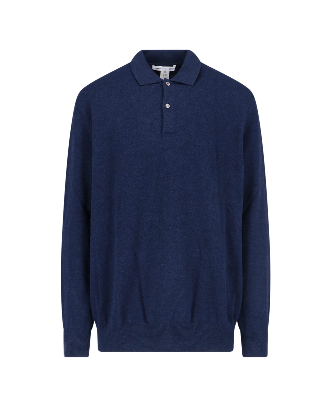 Comme des Garçons Knitted Polo Shirt - Blue