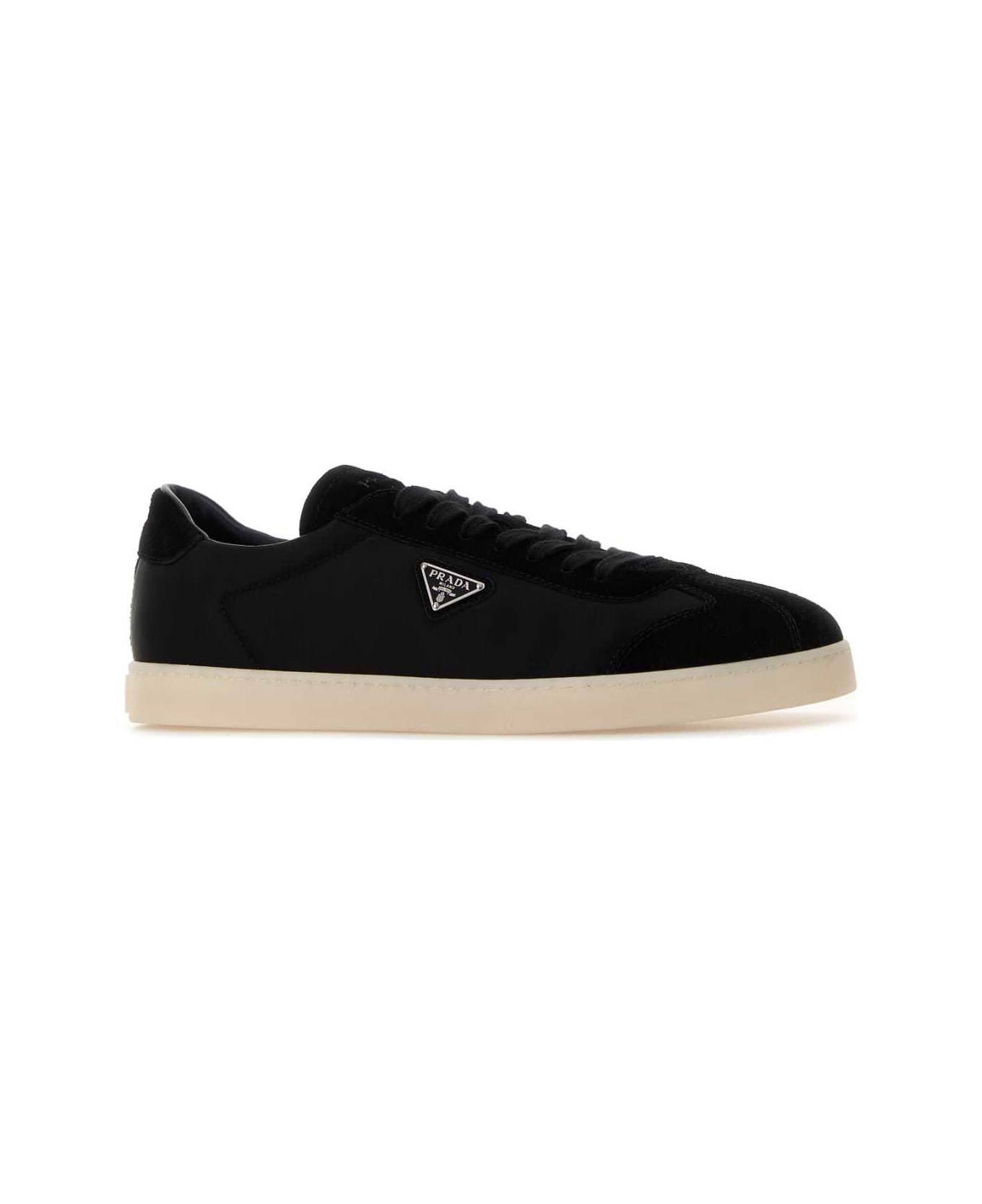 Prada Black Re-nylon And Suede Sneakers - NERO 1