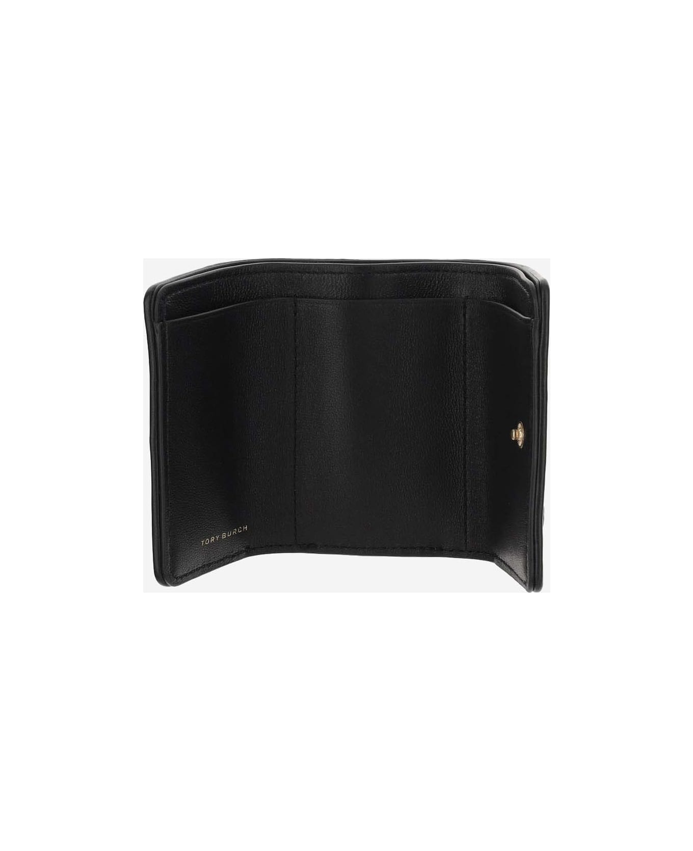 Tory Burch Fleming Soft Small Flap Wallet - Black