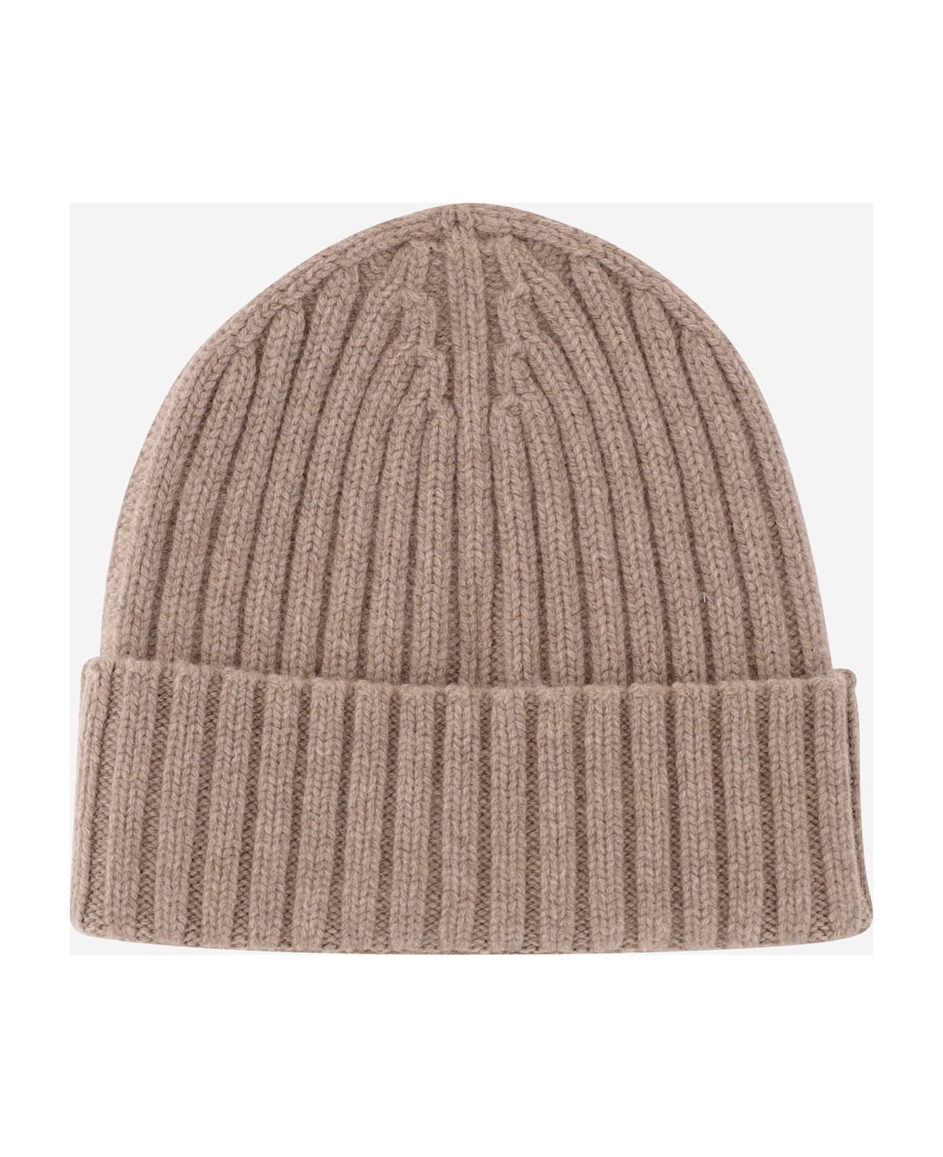 MC2 Saint Barth Wool Beanie With Logo - Beige