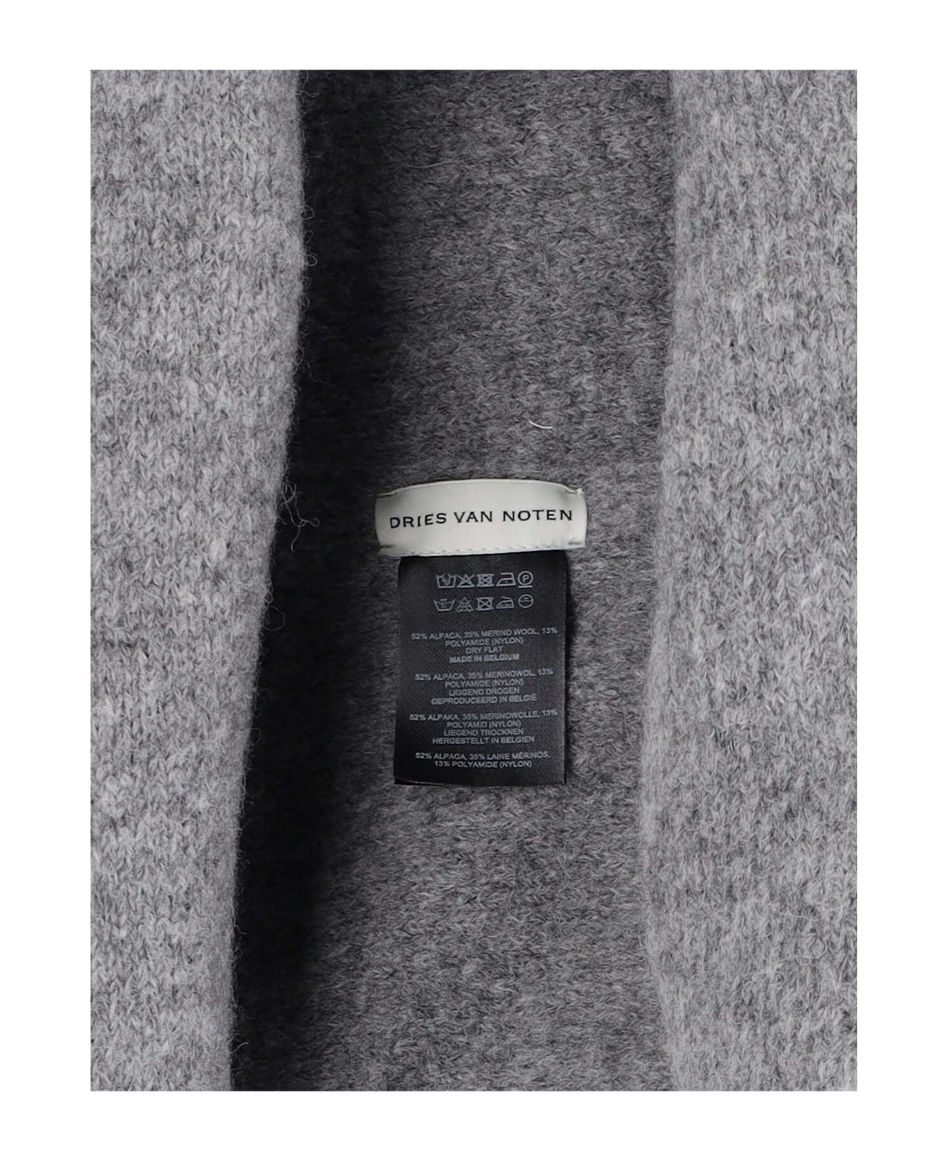 Dries Van Noten Deconstructed Shrug - Gray ニットウェア