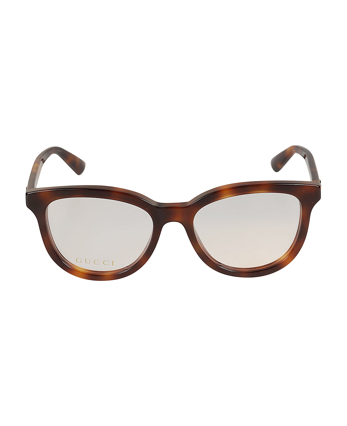 Gucci Eyewear Wayfarer Lens Logo Frame - HAVANA-HAVANA-TRANSPARENT