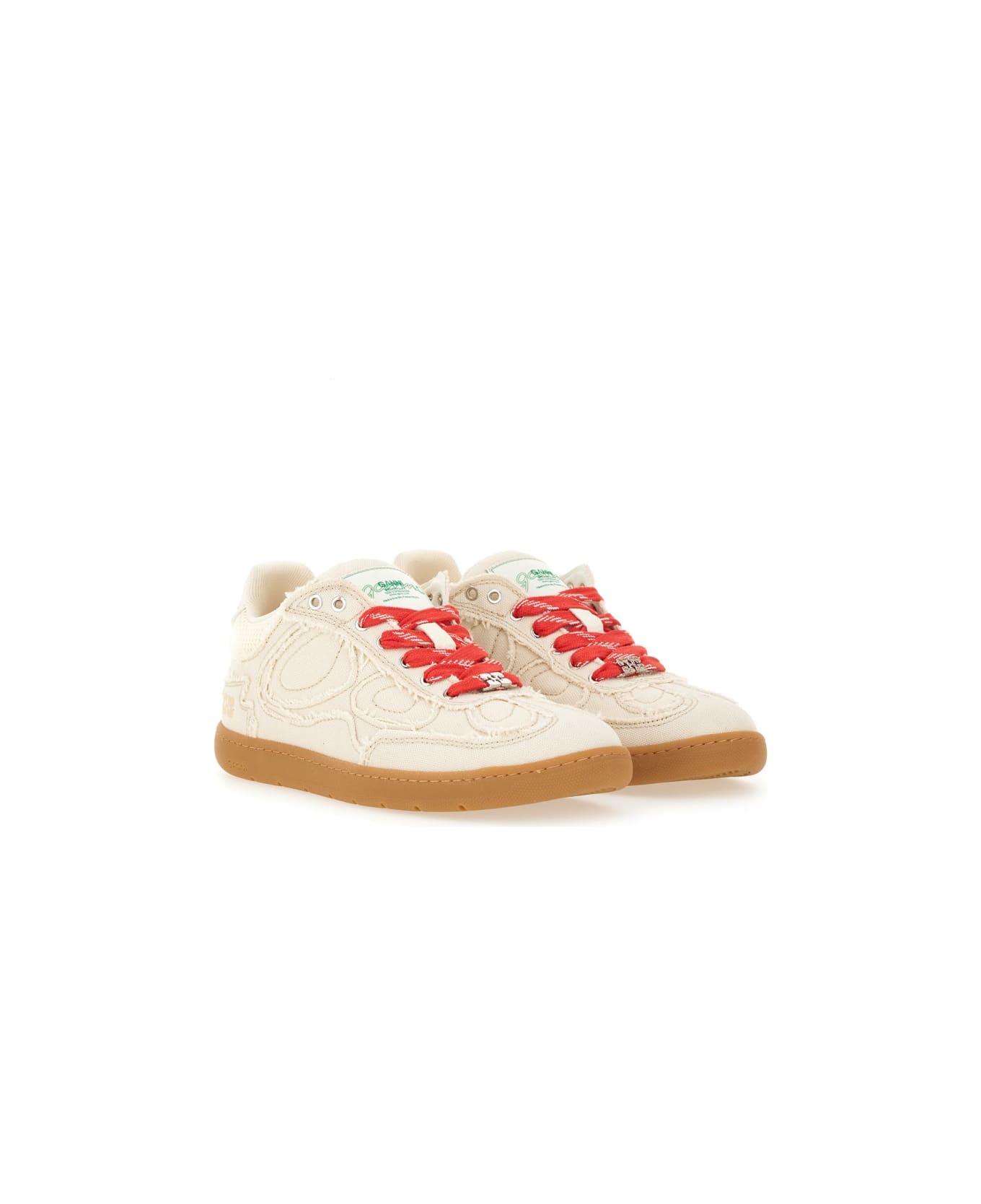 Ganni 08 Canvas Sneaker - WHITE