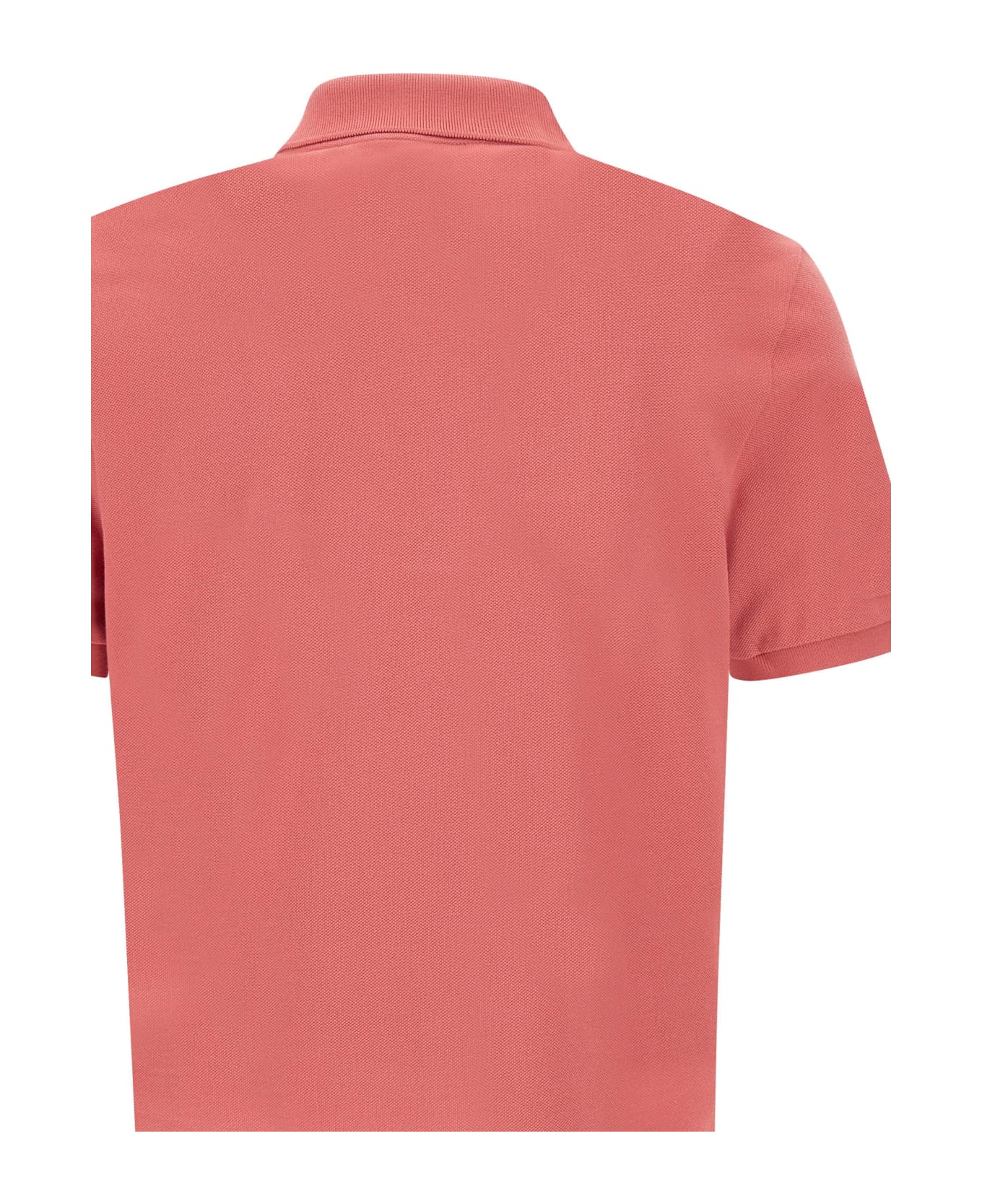 Lacoste Cotton Piquet Polo Shirt - ORANGE