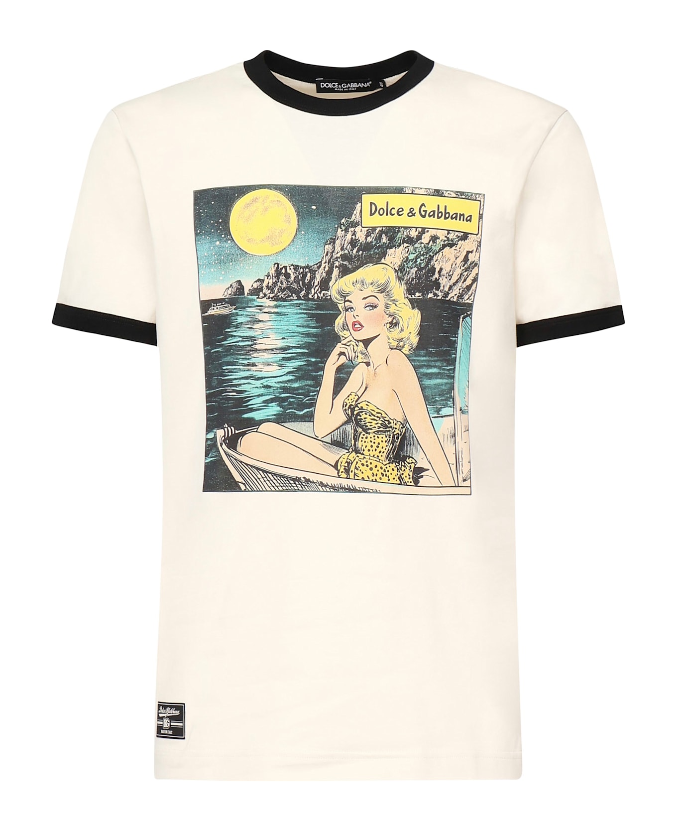 Dolce 
Gabbana Cotton T-shirt With Print - White