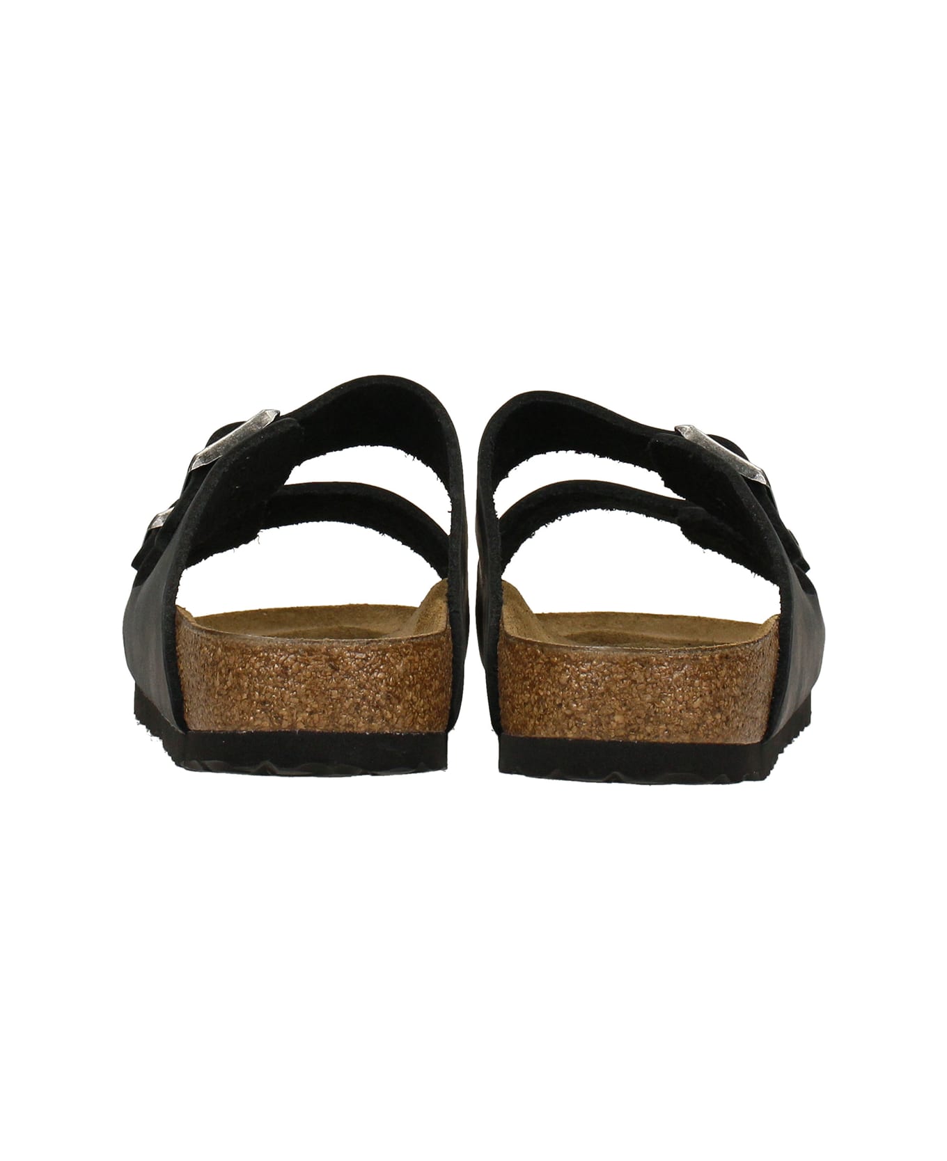 Birkenstock Arizona Flats In Black Leather - Black