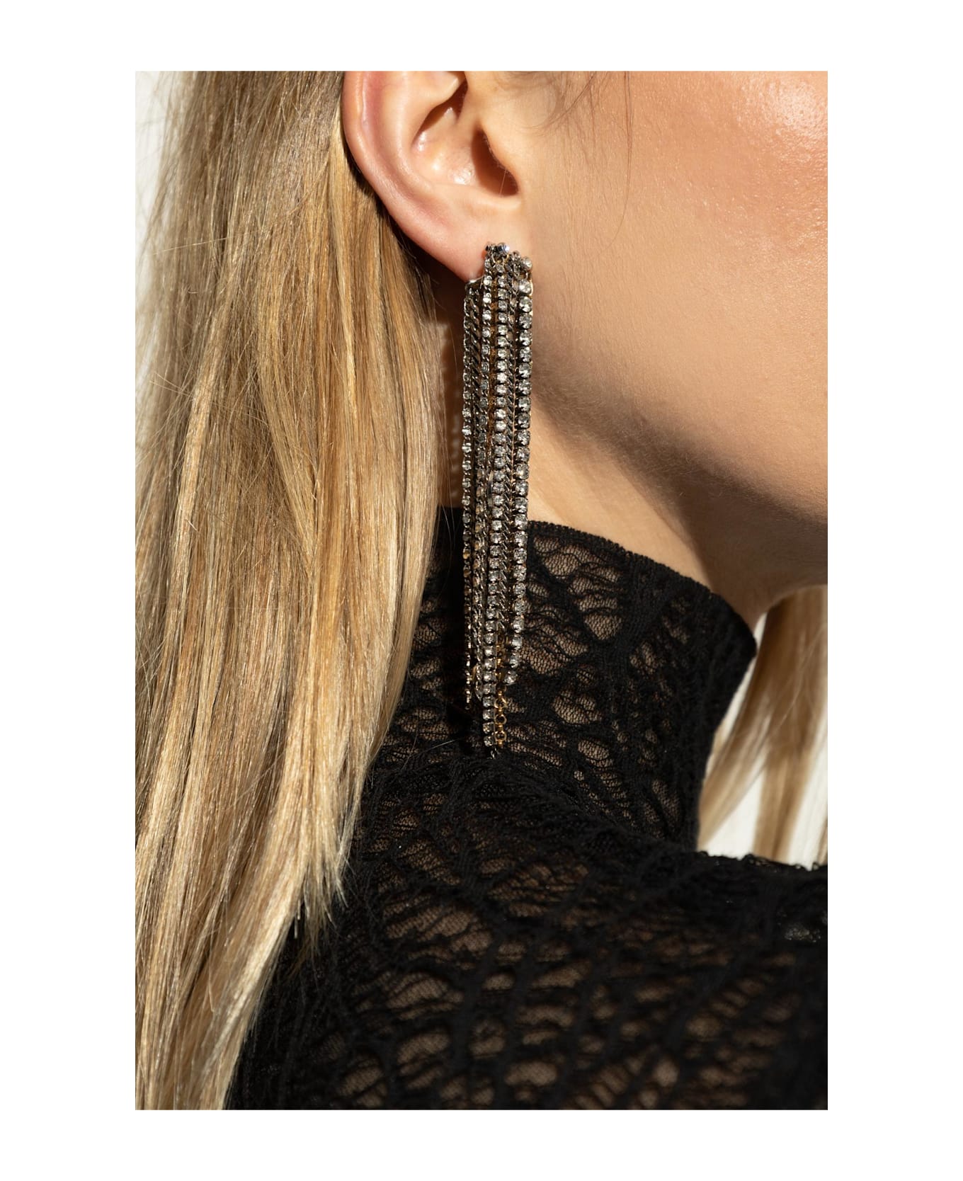 Alexander McQueen Earrings With Pendants - SILVER