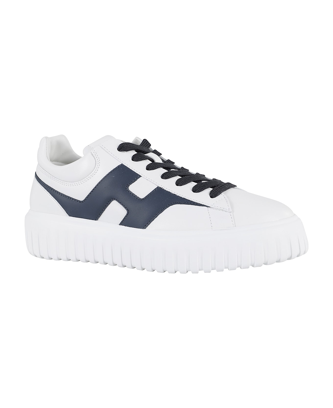 Hogan H-stripes Allacciato Spezzata - Bianco Blu 