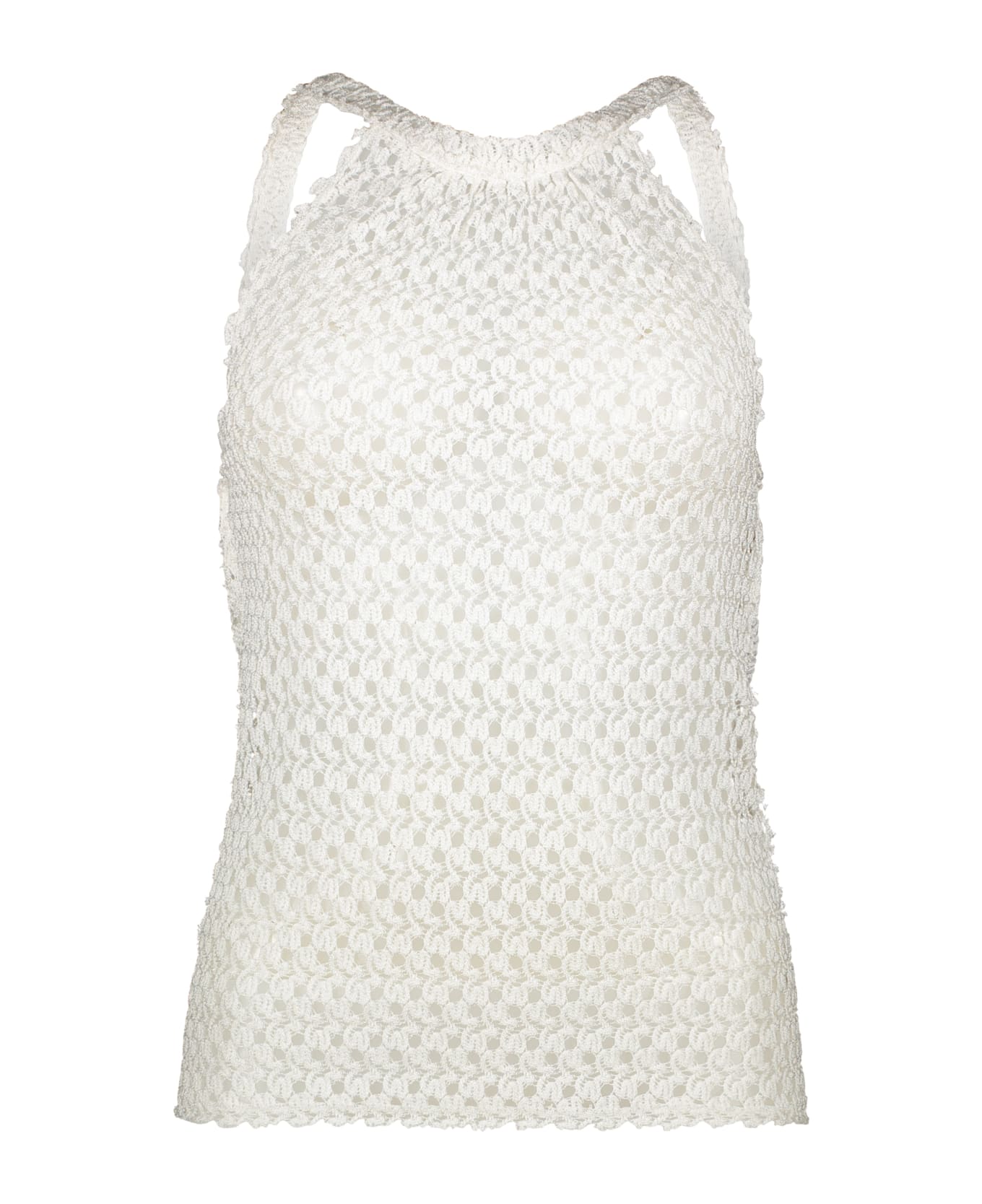 Missoni Knitted Viscosa-blend Top - White