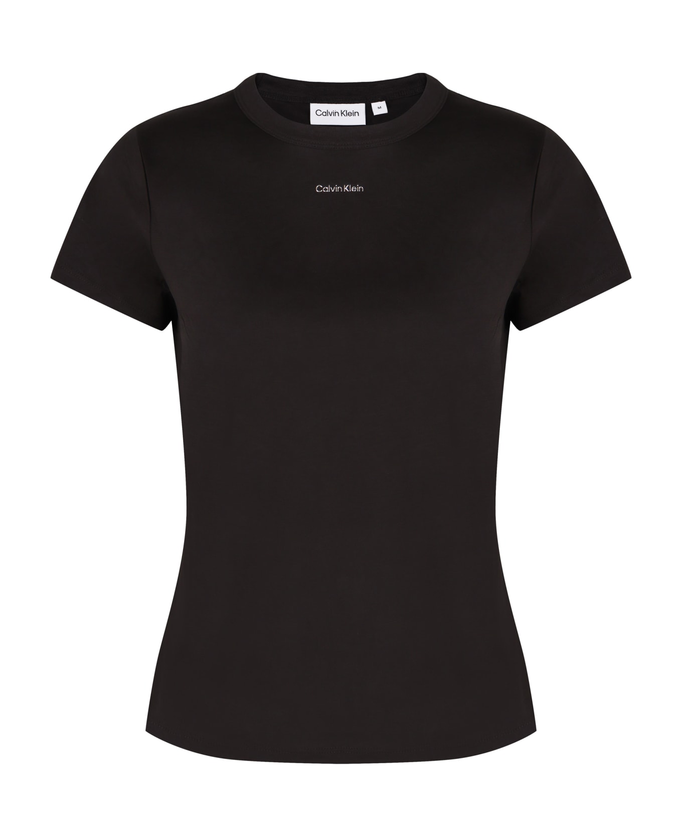 Calvin Klein Logo Cotton T-shirt - Black