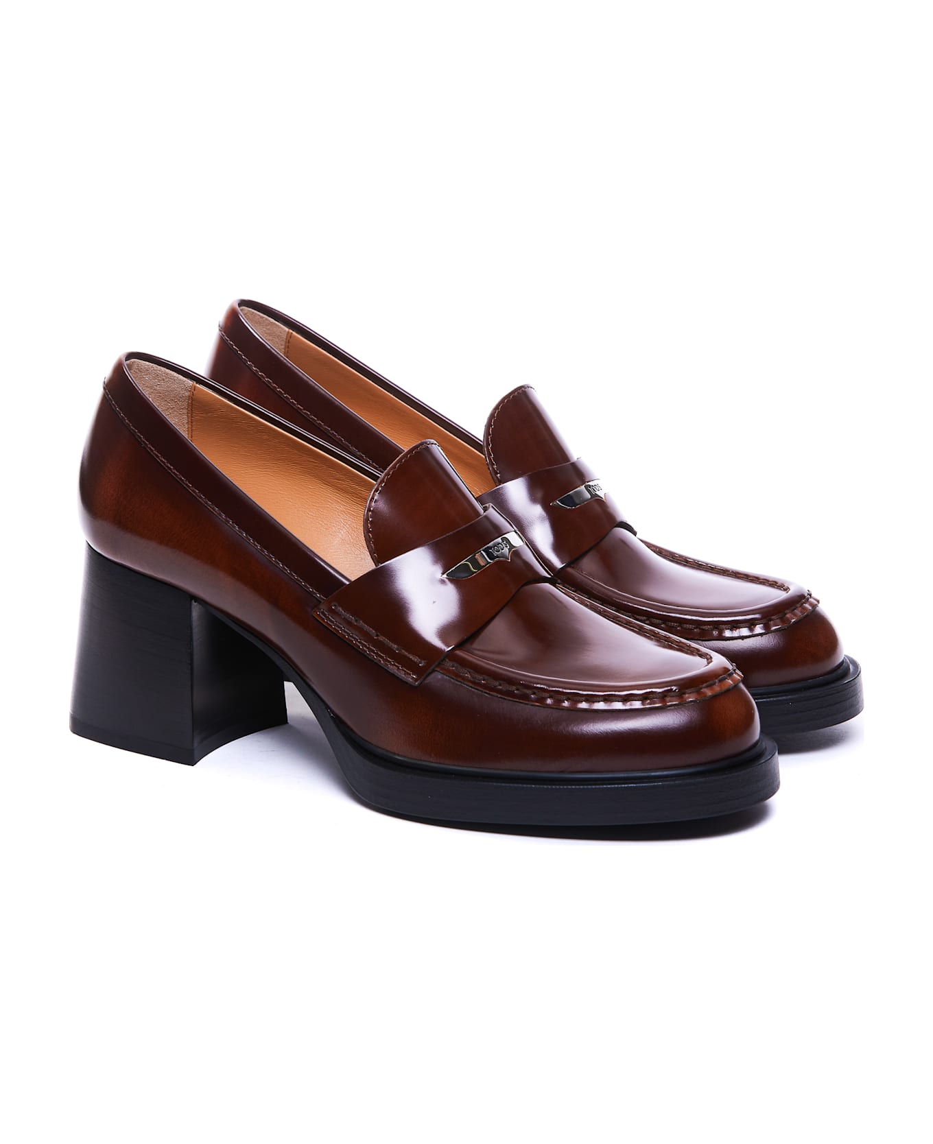 Tod's Loafers With Heel - Brown ハイヒール
