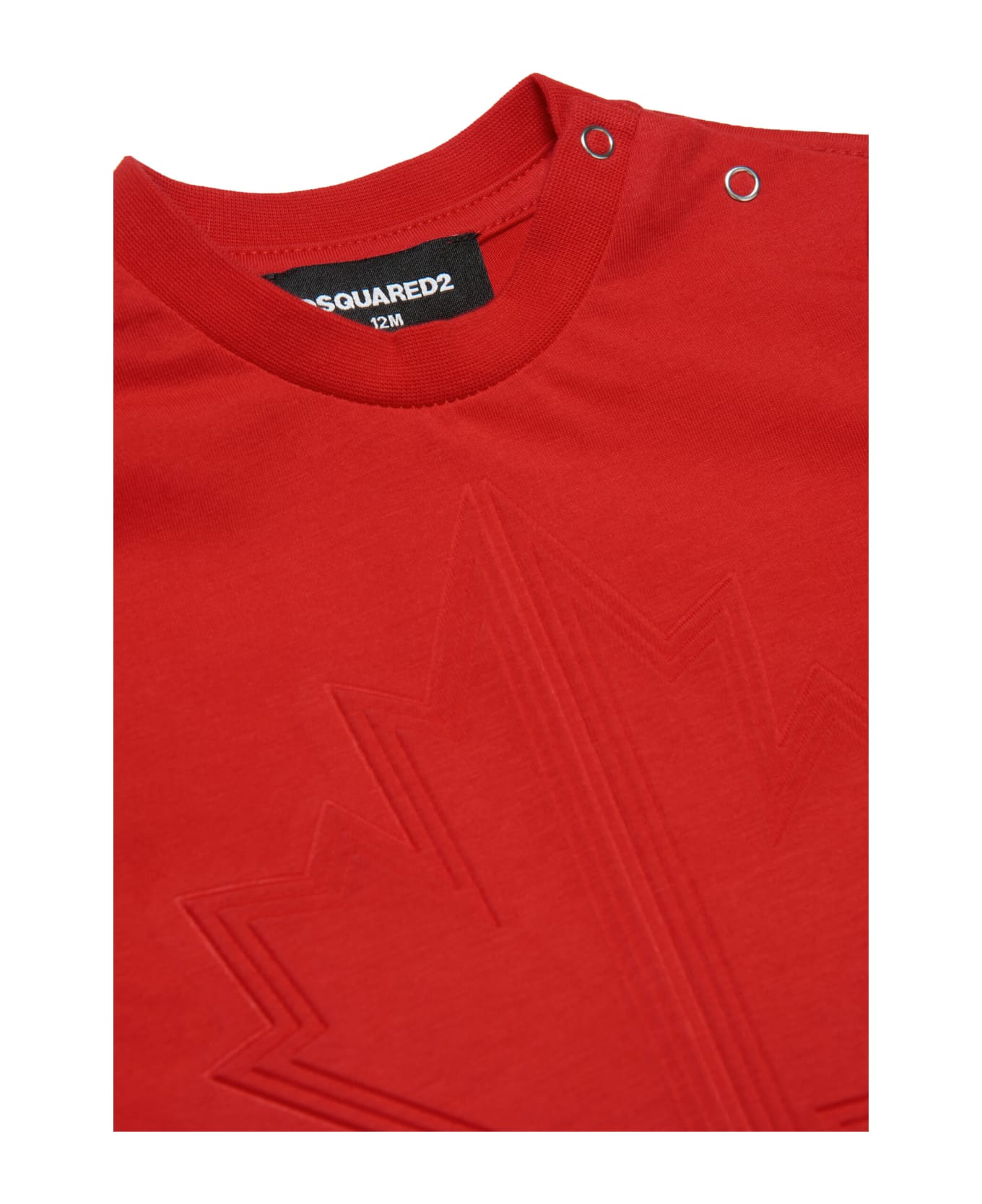 Dsquared2 D2t906b T-shirt Dsquared Red Jersey T-shirt With Maple Leaf Sport Edtn 07 - Chinese red