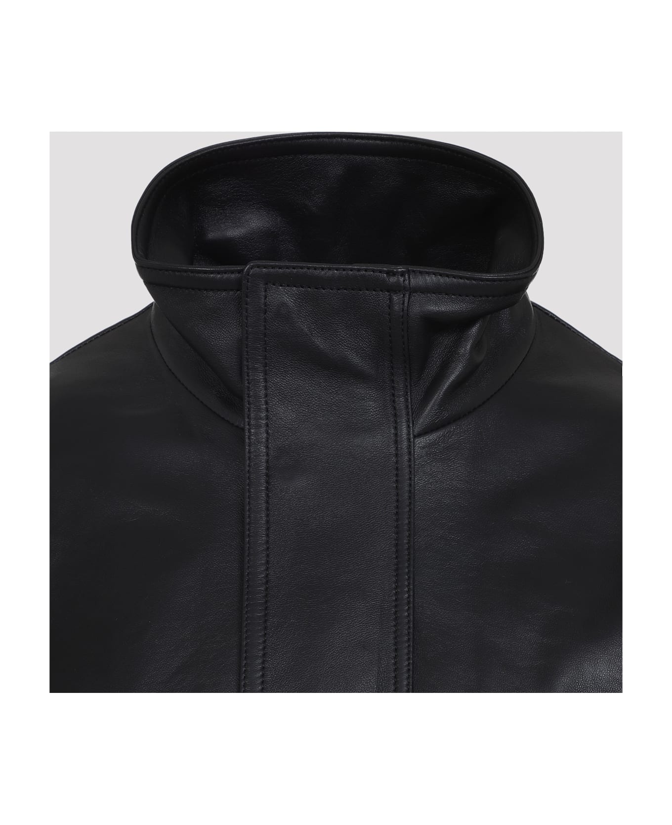 Balenciaga Leather Jacket - Black